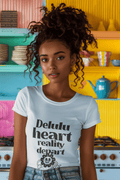Delulu Women's Round Neck Half Sleeve T-shirt - Lyssian