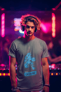 Catch Me Male Round Neck Half Sleeve T-shirt - Lyssian