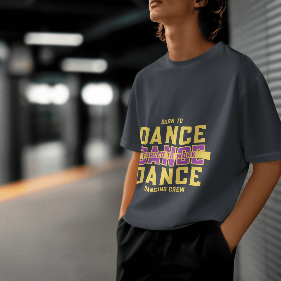 Dance Crew Men's Oversized T-shirt - Lyssian