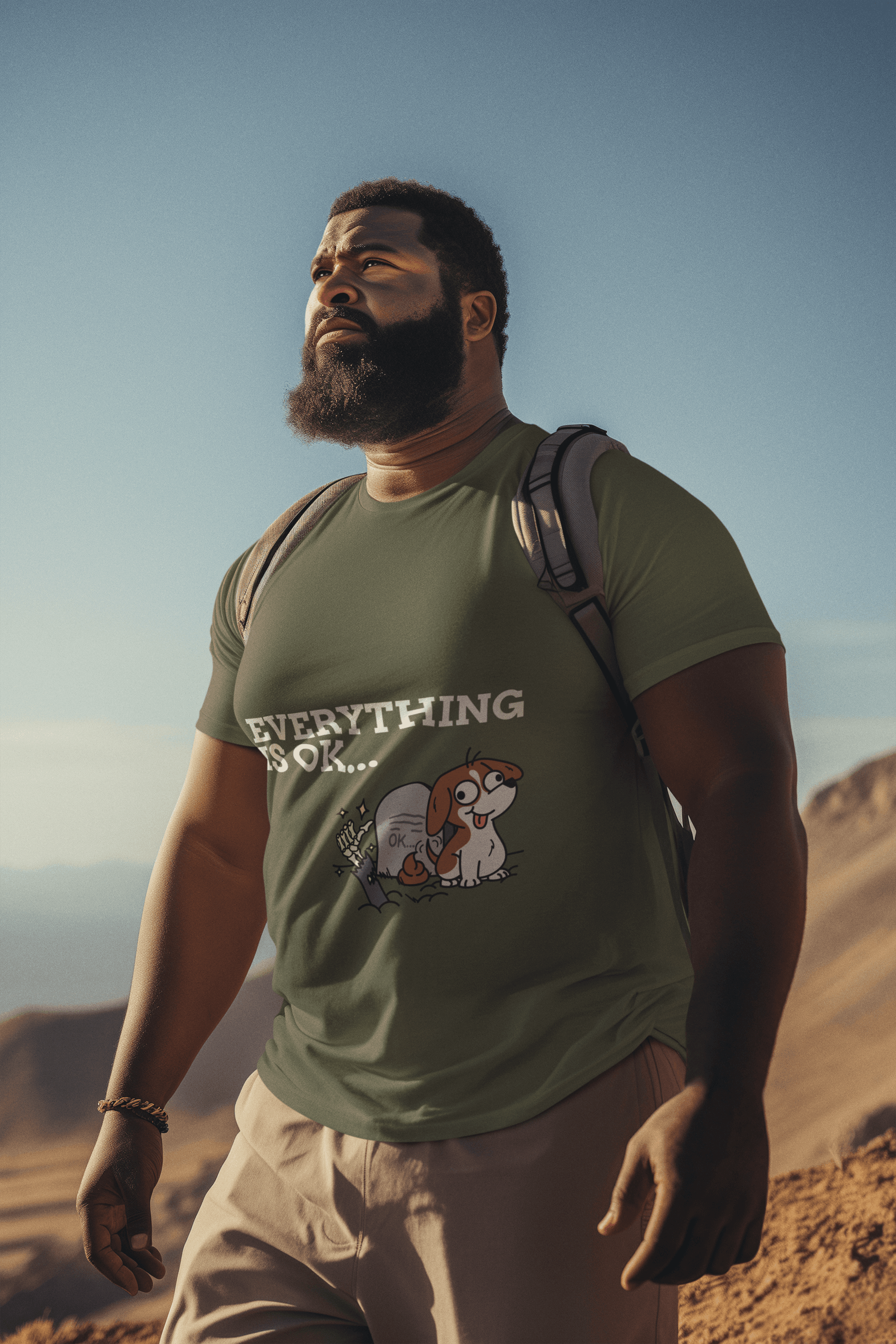 All Okay Men's Plus Size T-shirt - Lyssian