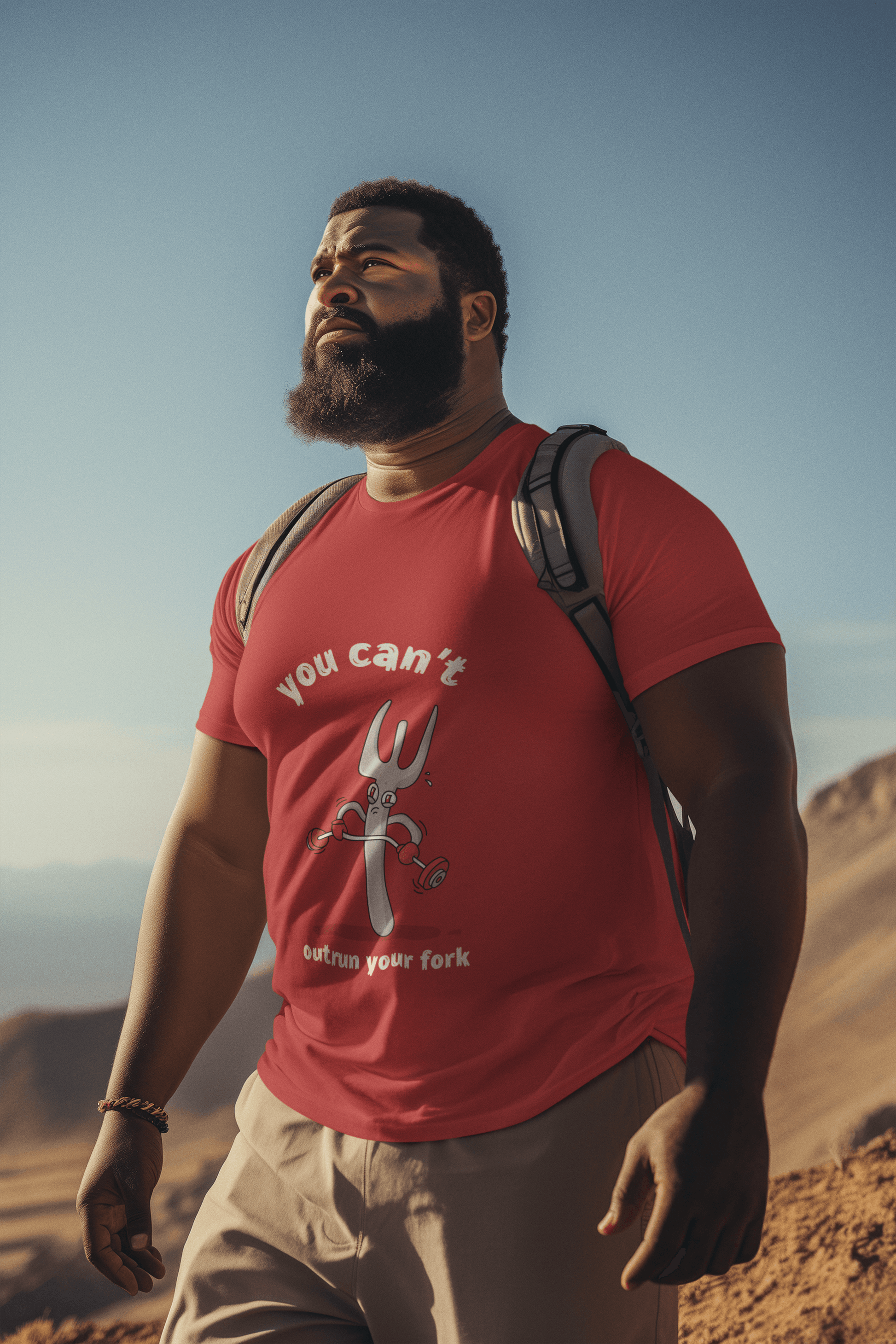 Can't Outrun Men's Plus Size T-shirt - Lyssian