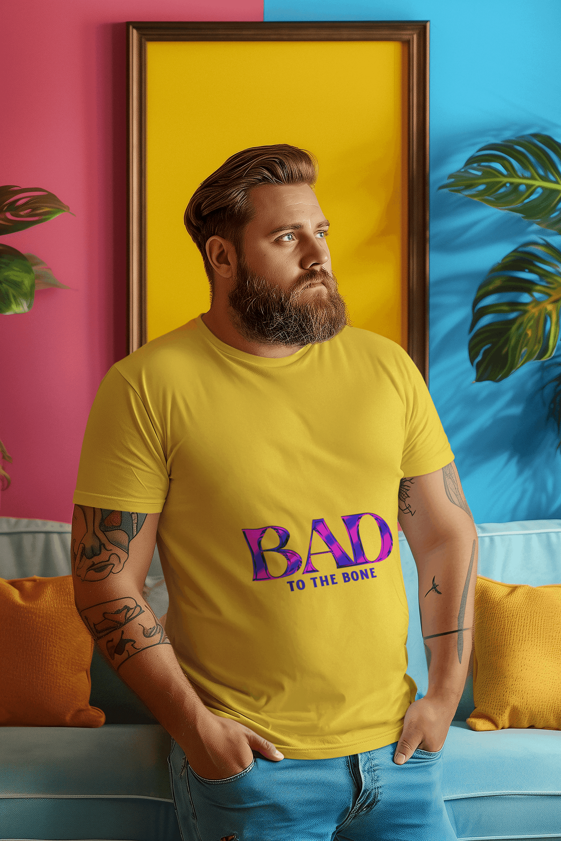 Bad Men's Plus Size T-shirt - Lyssian