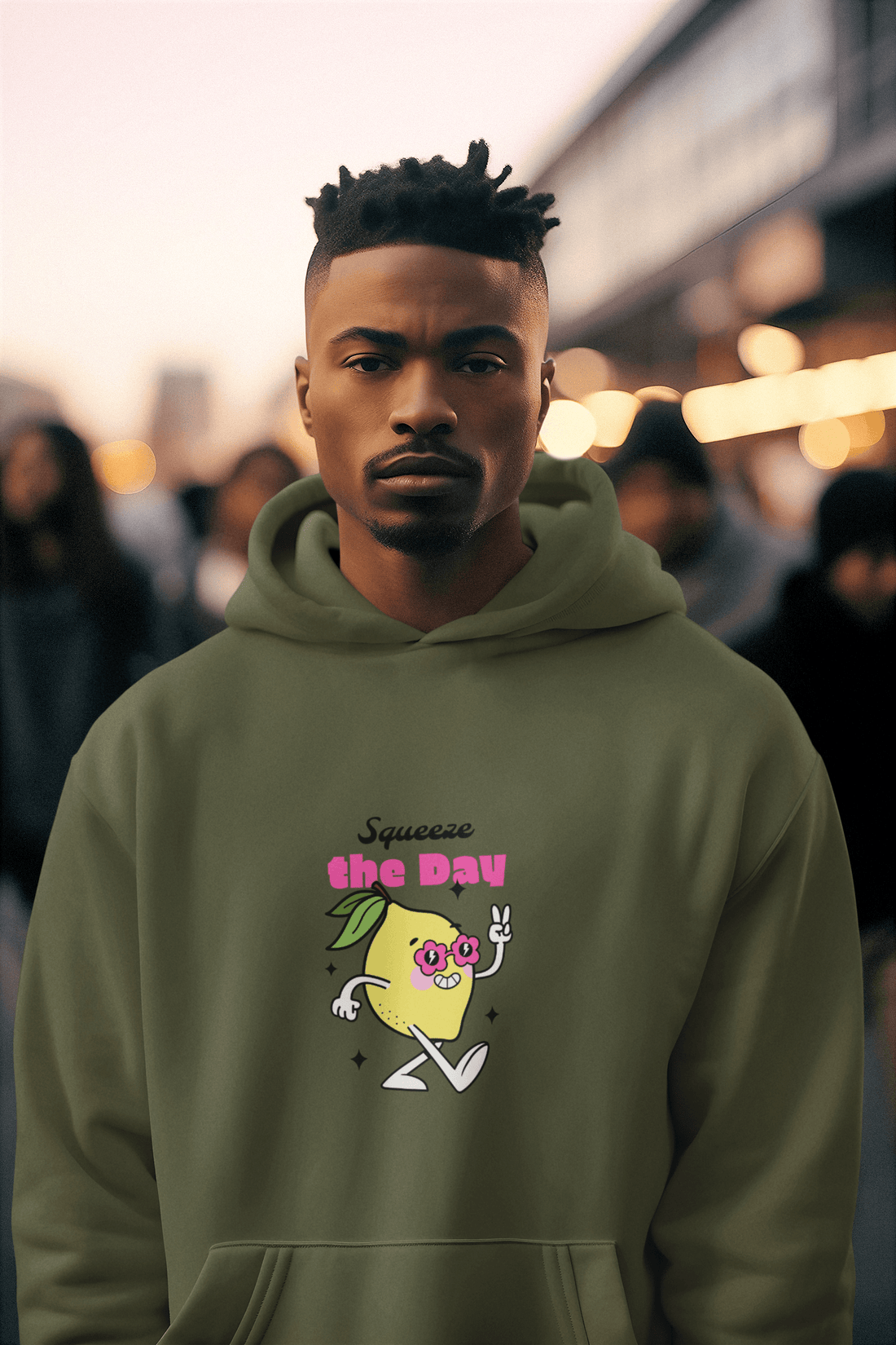 Cool Lemon Men's Hoodie - Lyssian