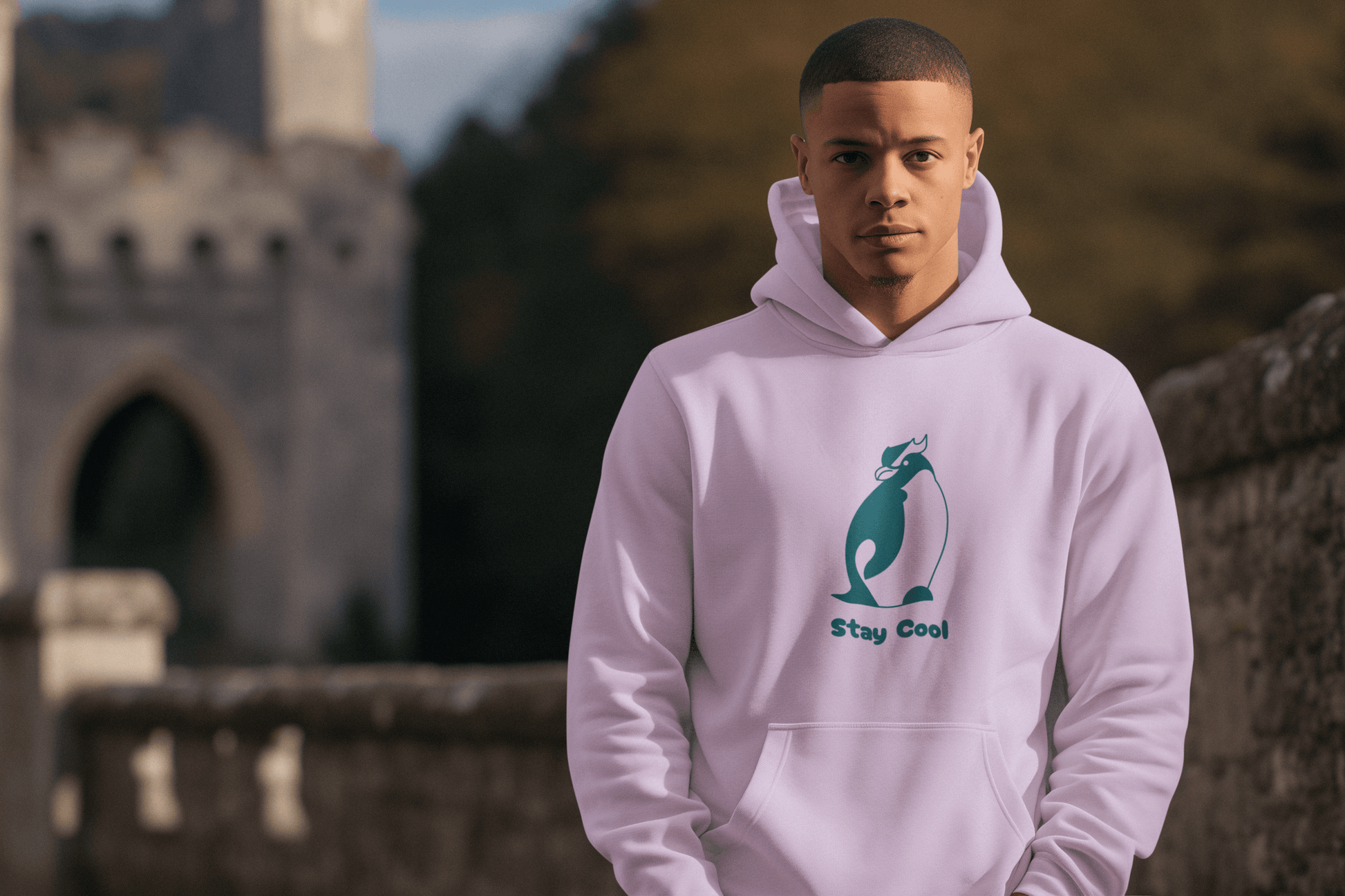 Cool Penguin Men's Hoodie - Lyssian