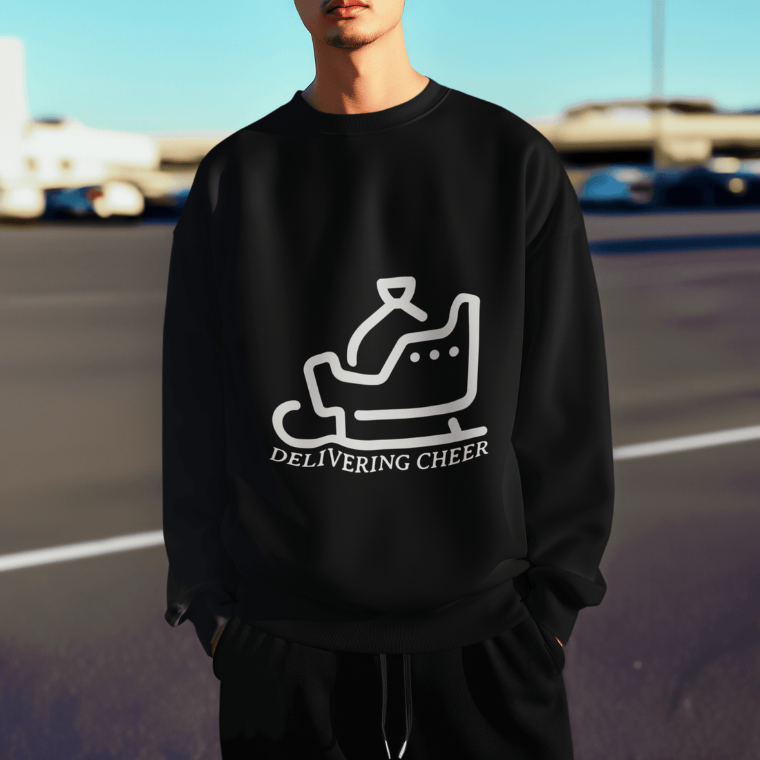 Delivering Cheer Men's Sweatshirt - Lyssian