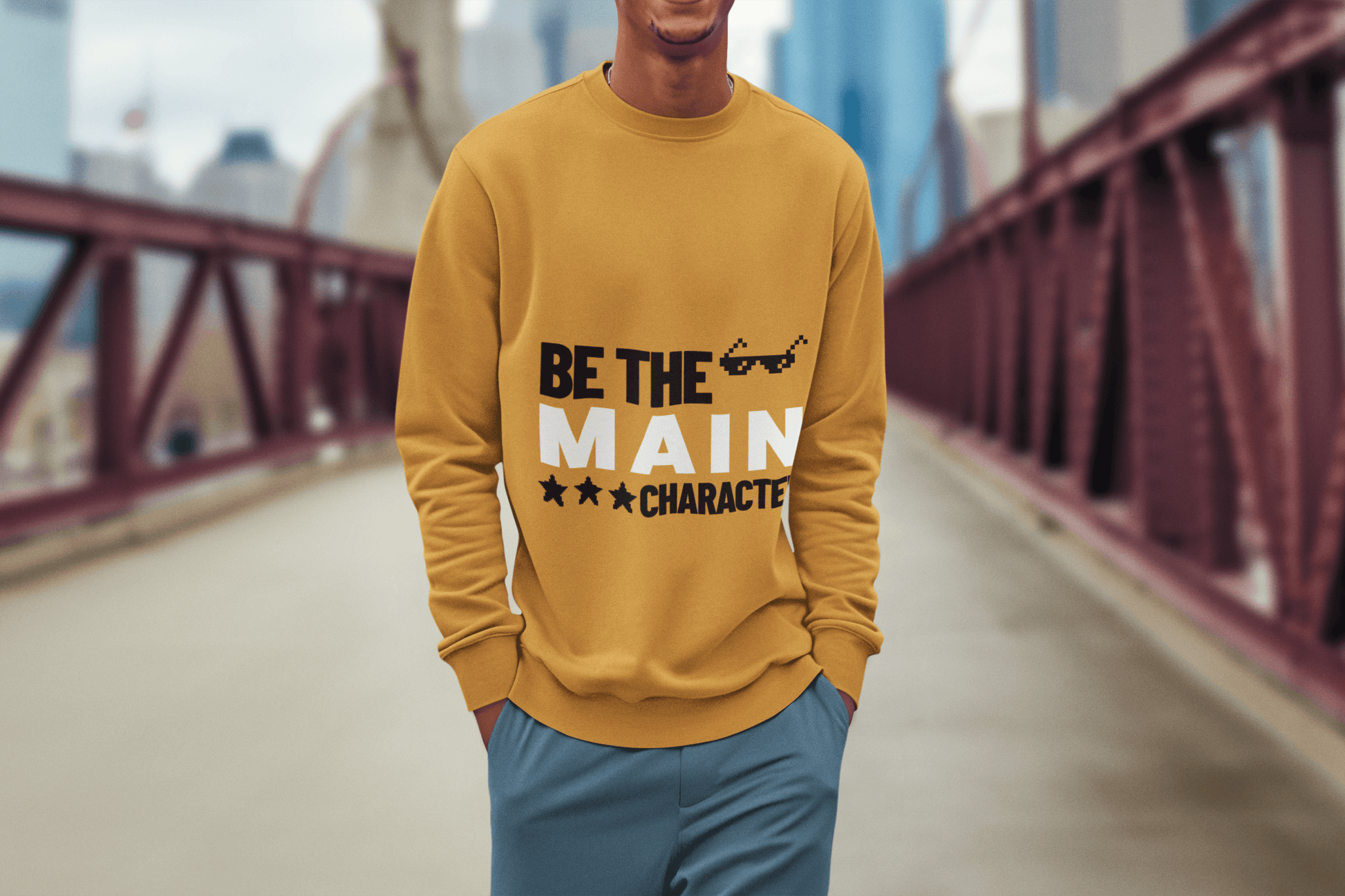 Be Main Character Men's Sweatshirt - Lyssian