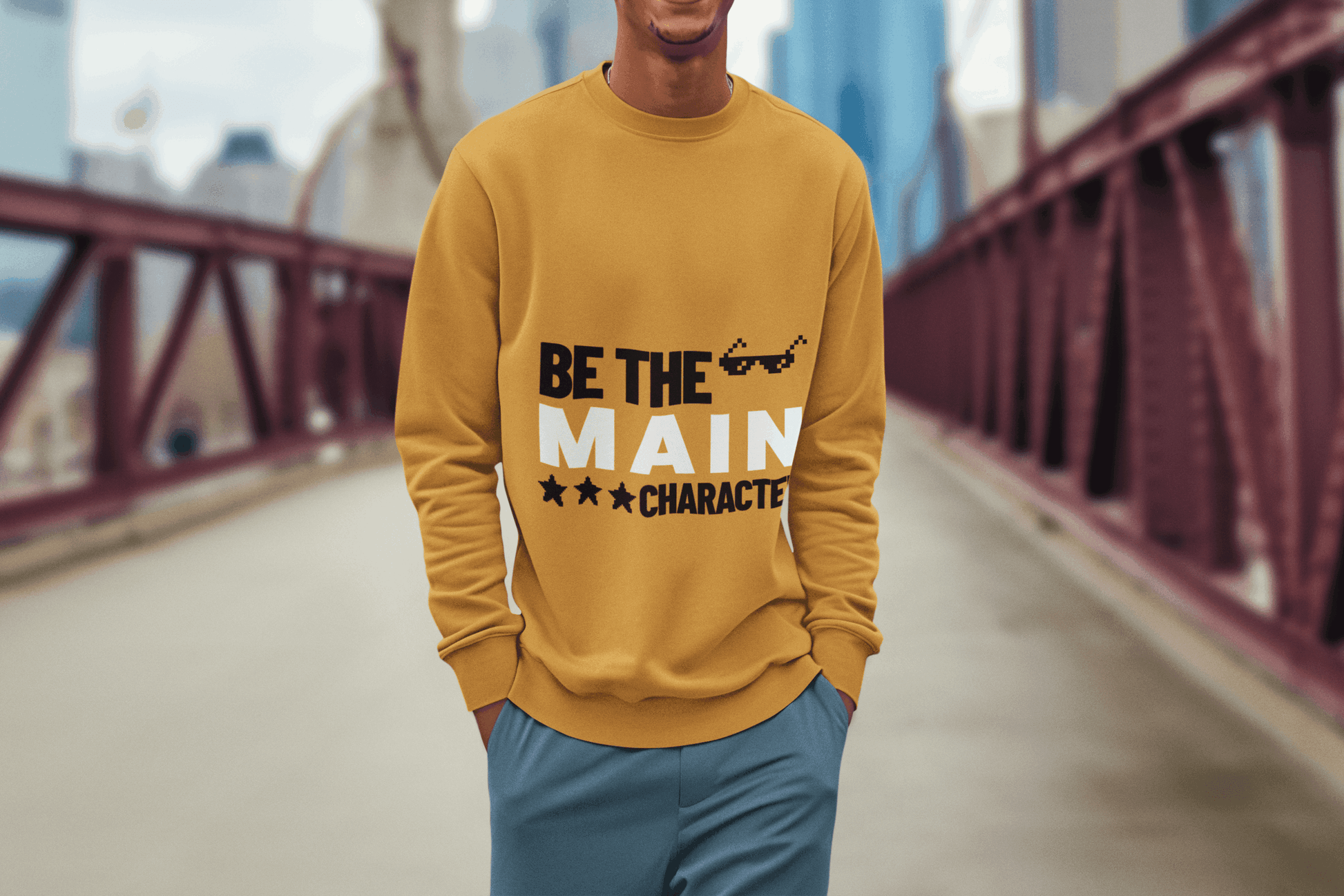 Be Main Character Men's Sweatshirt - Lyssian