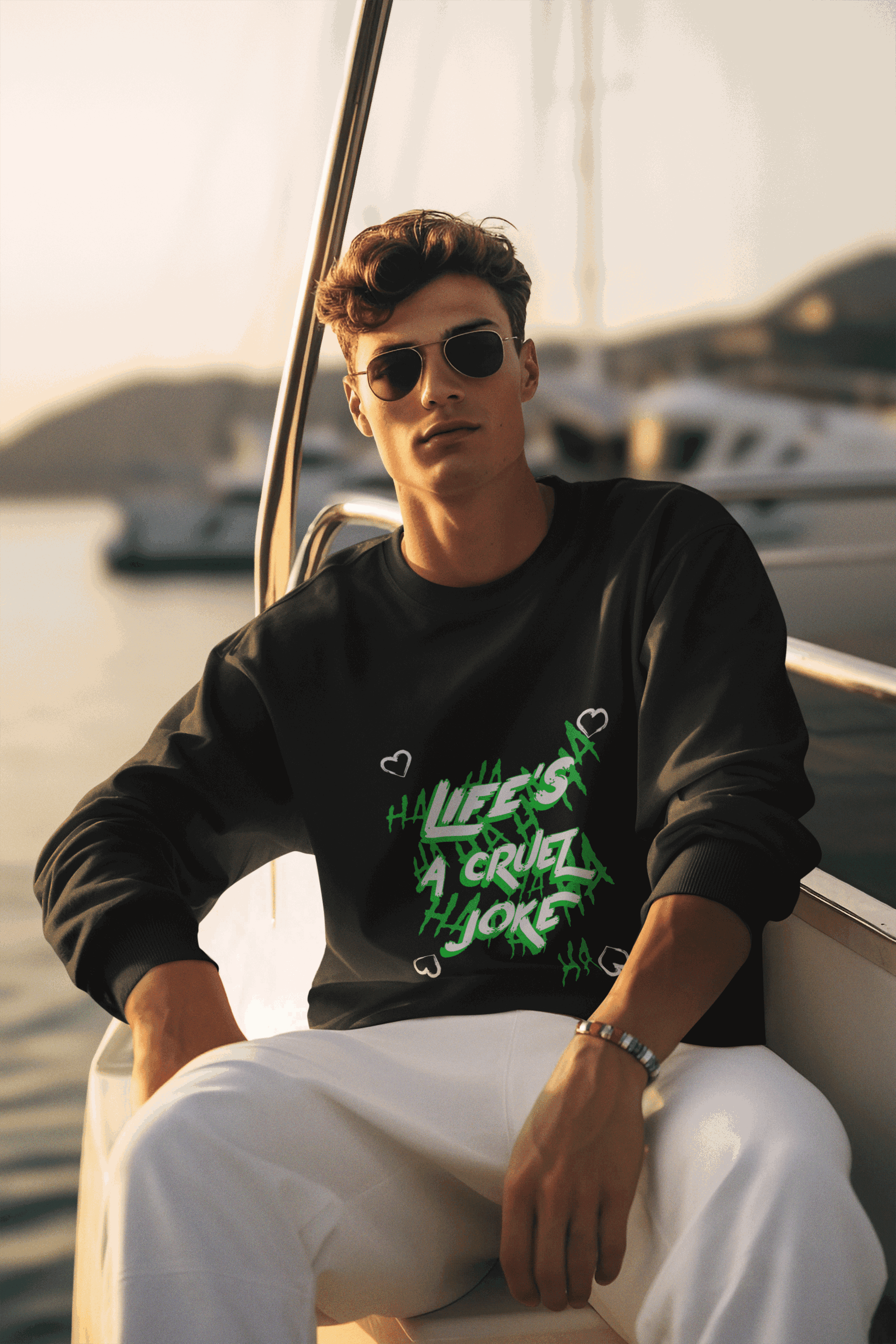 A Joke Men's Sweatshirt - Lyssian