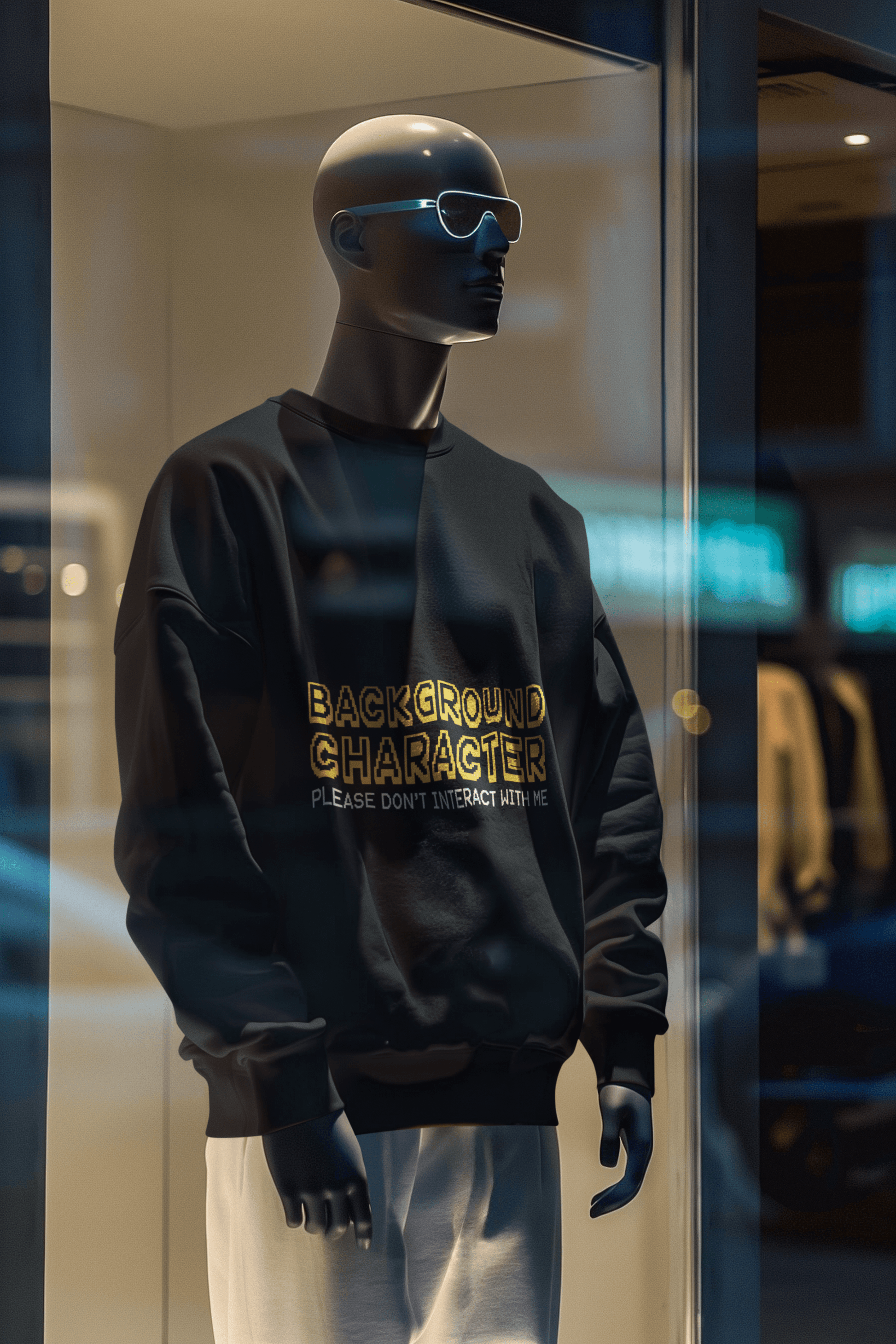 Background Character Men's Sweatshirt - Lyssian