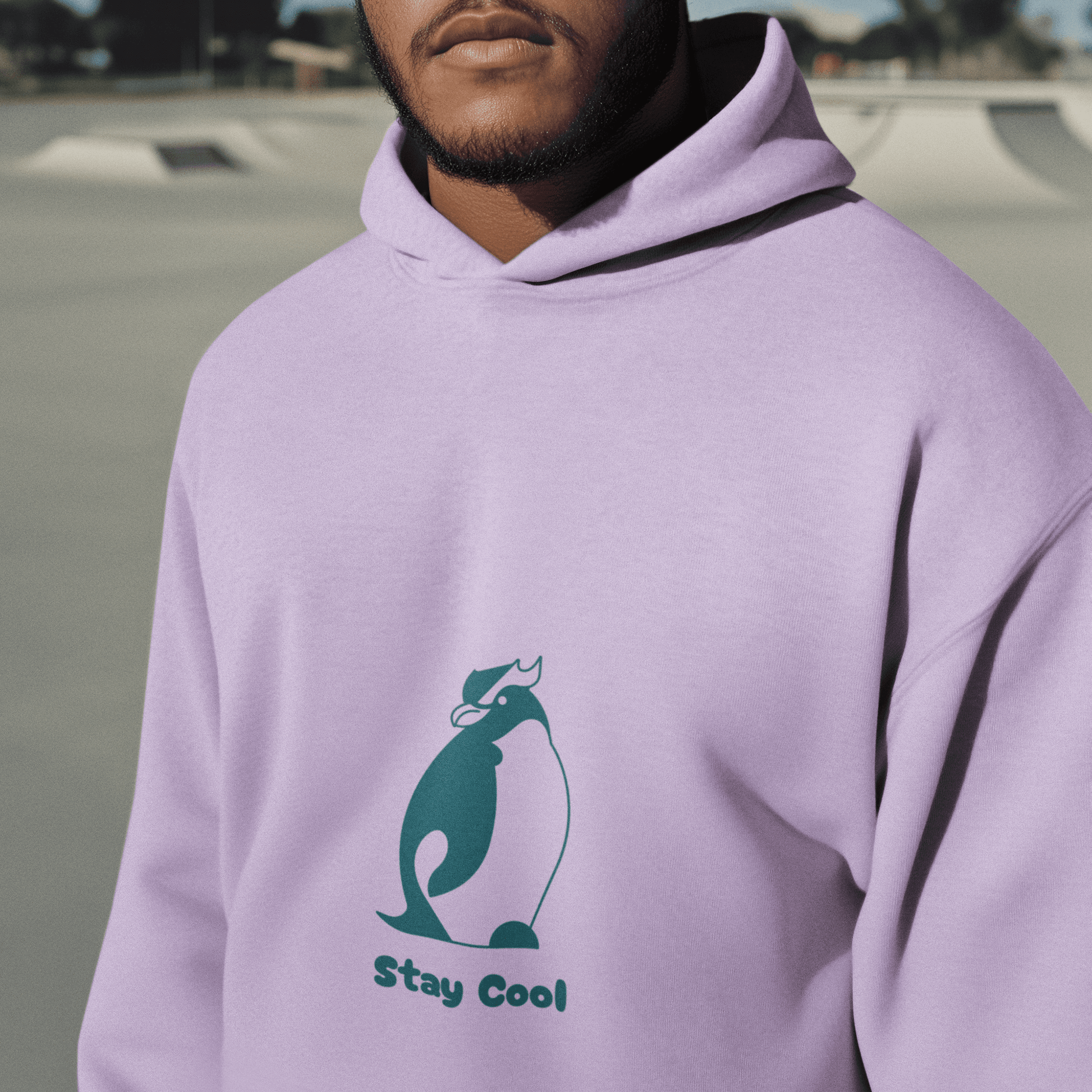 Cool Penguin Men's Hoodie - Lyssian
