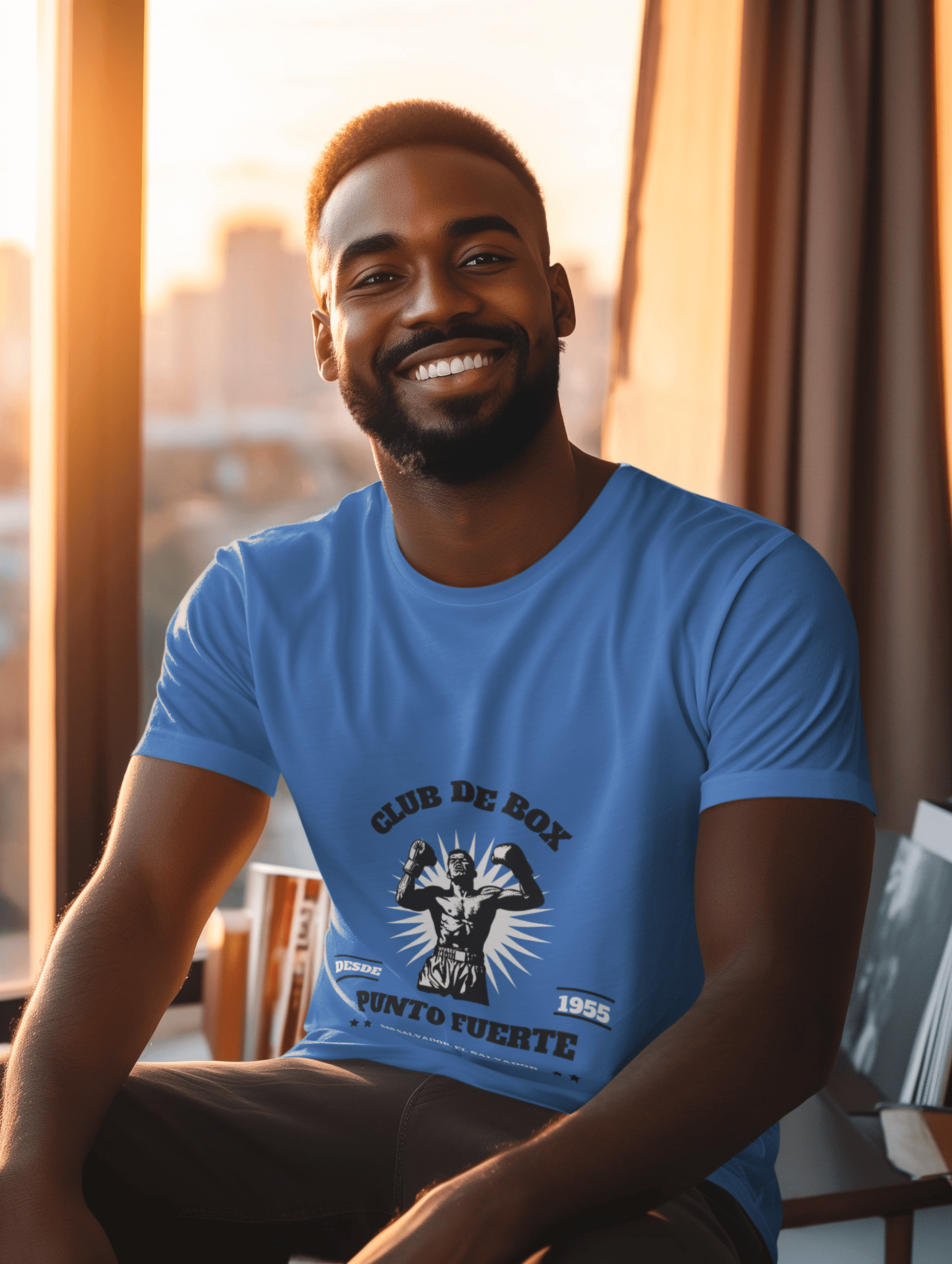 Club De Box Male Round Neck Half Sleeve T-shirt - Lyssian