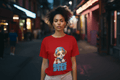Rockstar Women's Round Neck Half Sleeve T-shirt - Lyssian