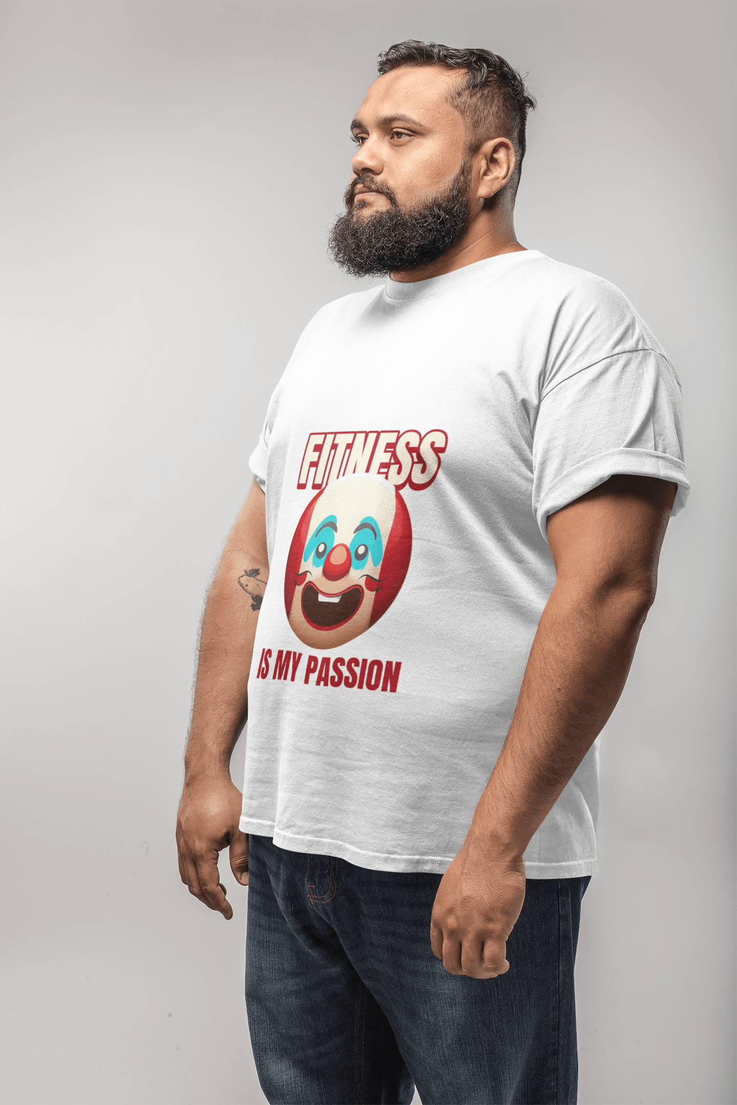 Passion Fitness Men's Plus Size T-shirt - Lyssian