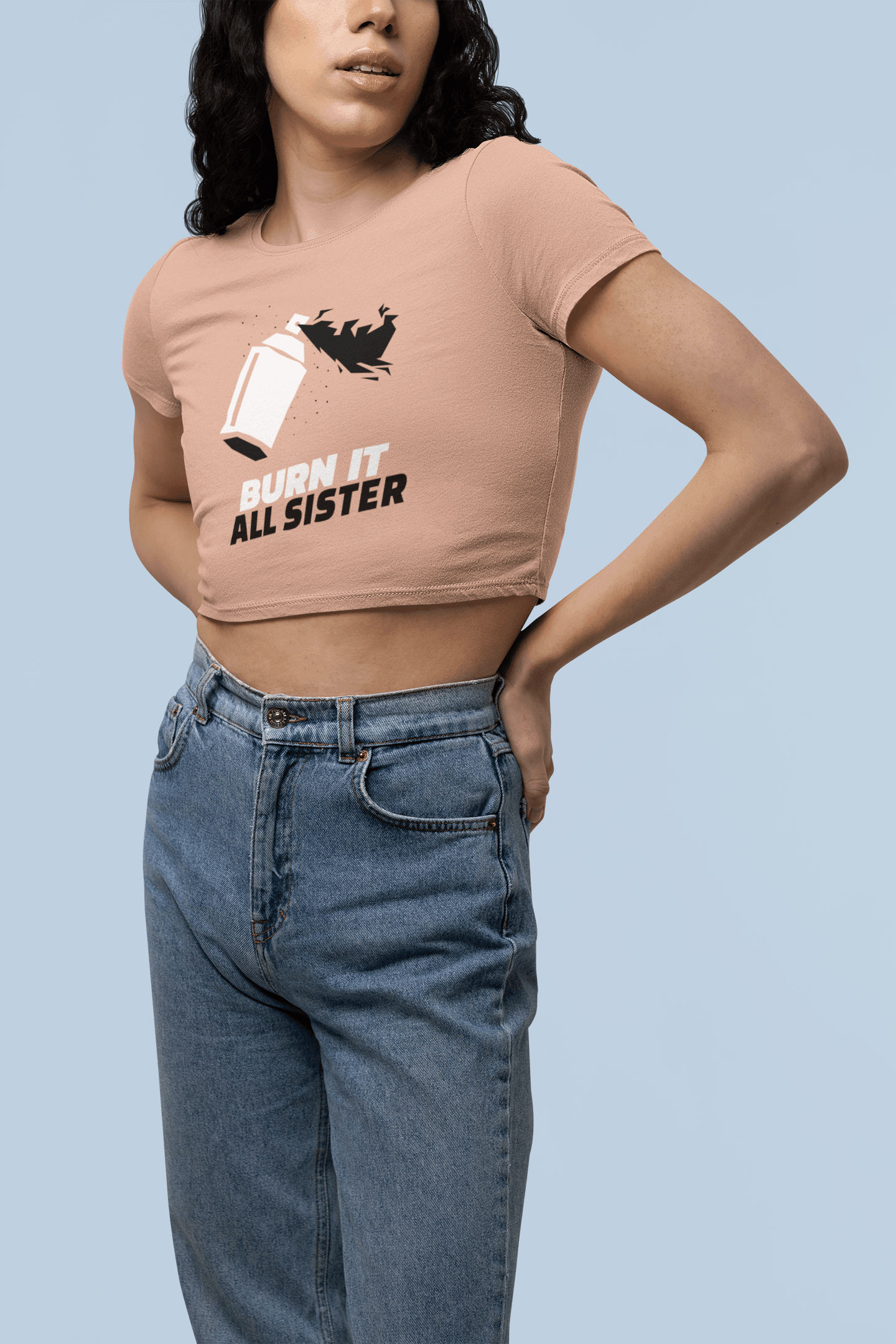 Burn it Sister Women's Crop Top - Lyssian