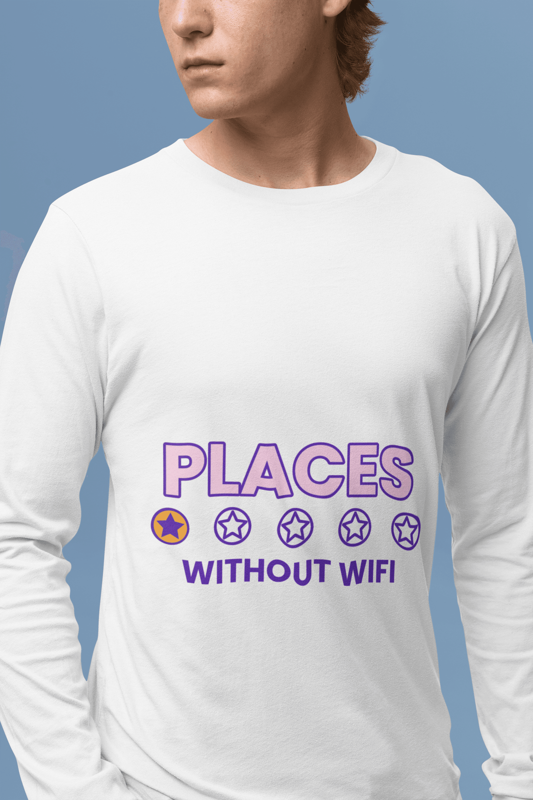 Connectivity Issue Male Round Neck Full Sleeve T-shirt - Lyssian