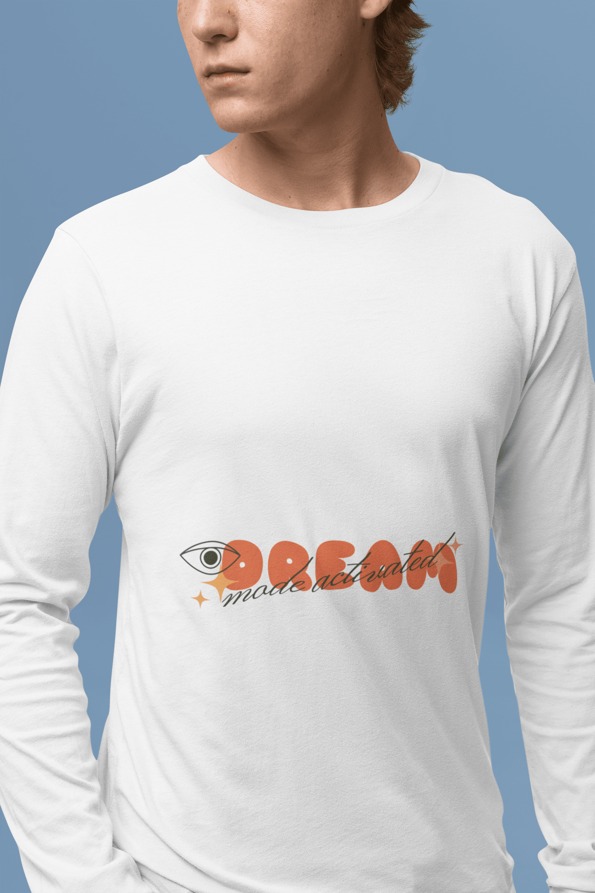 Dream Male Round Neck Full Sleeve T-shirt - Lyssian