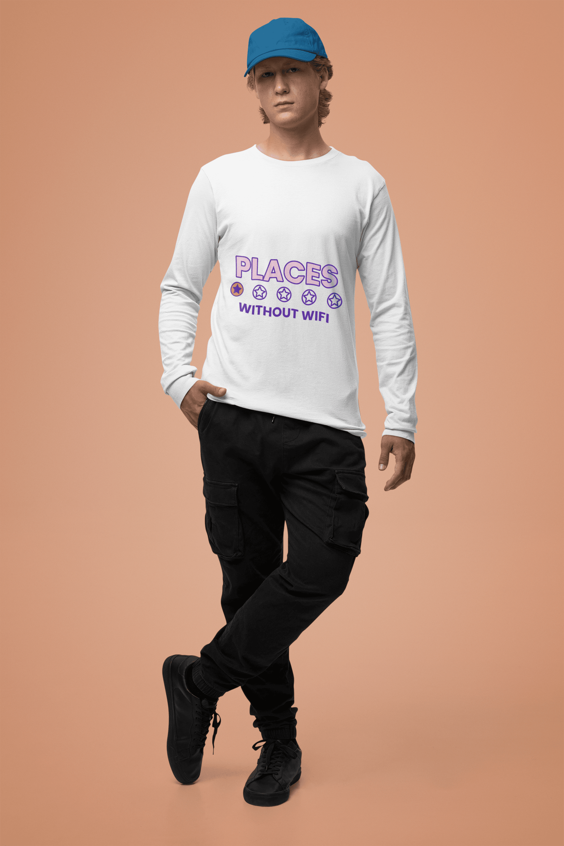 Connectivity Issue Male Round Neck Full Sleeve T-shirt - Lyssian