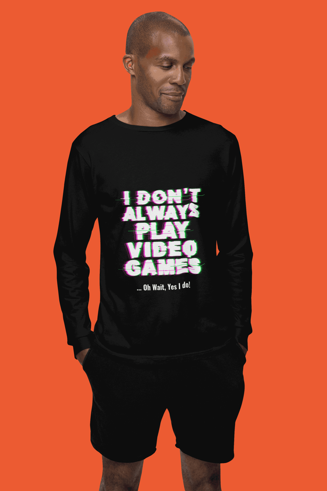 Video Game Male Round Neck Full Sleeve T-shirt - Lyssian