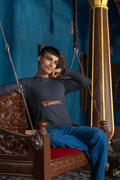 Recharging Male Round Neck Full Sleeve T-shirt - Lyssian