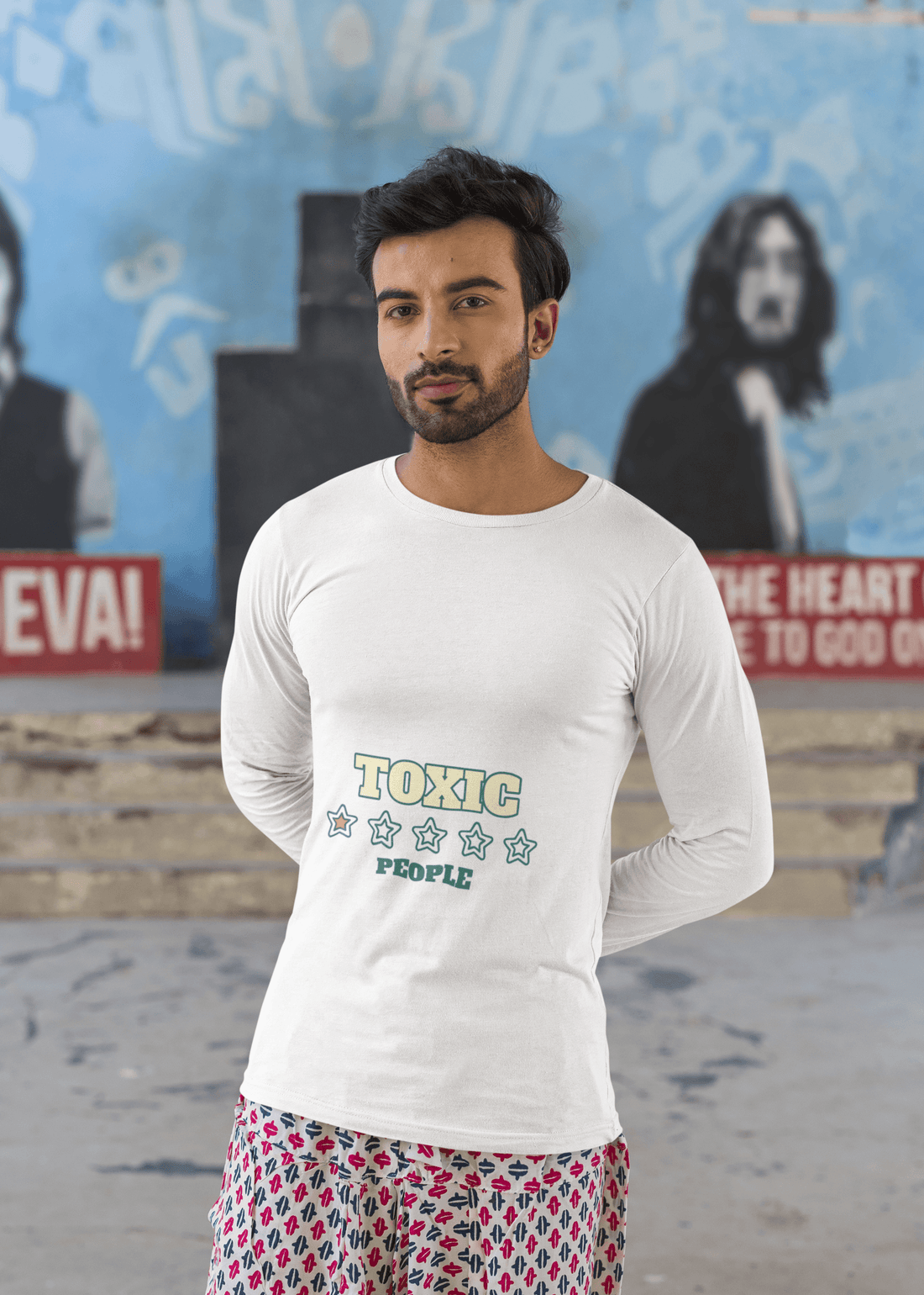 Toxic Male Round Neck Full Sleeve T-shirt - Lyssian