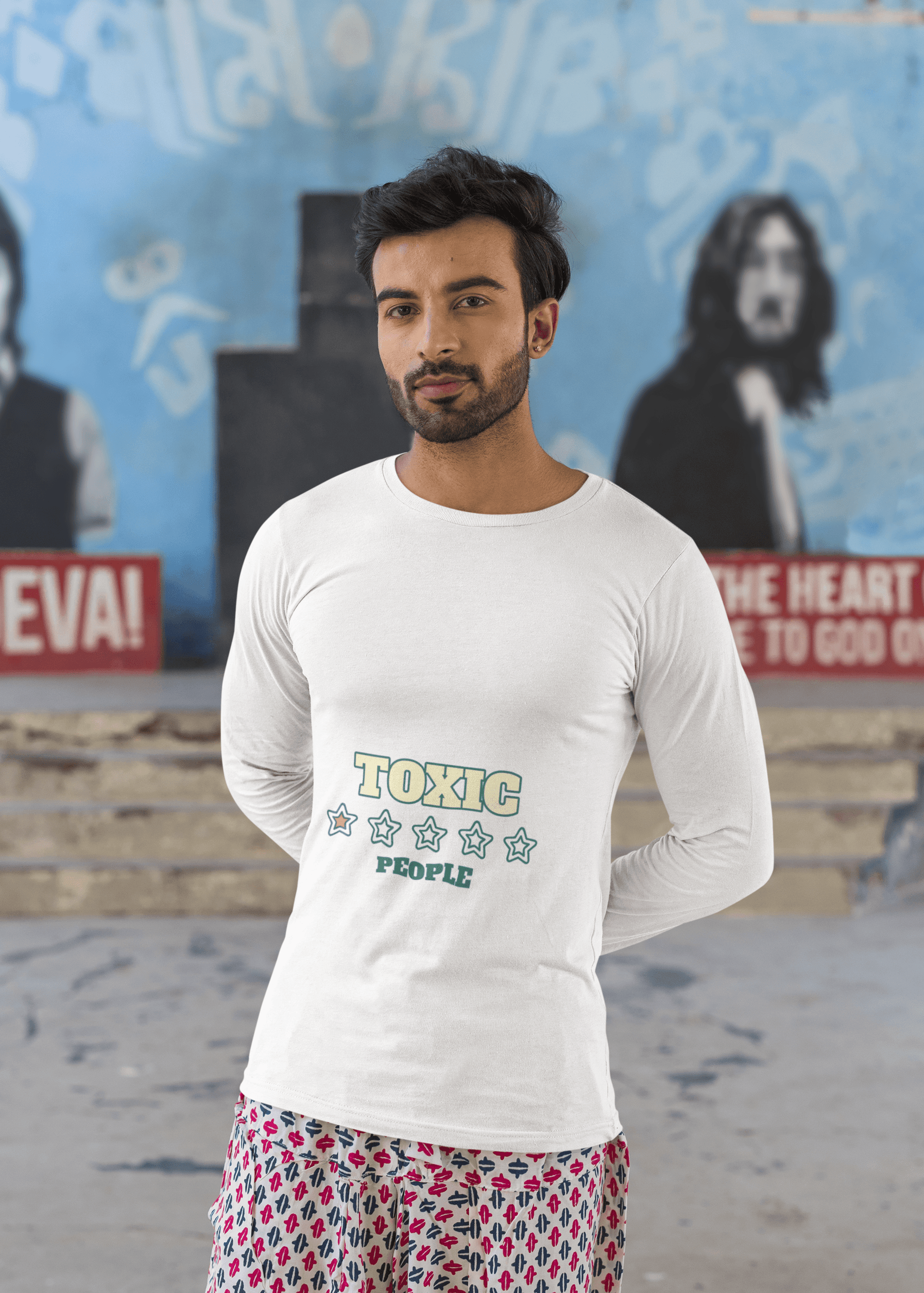 Toxic Male Round Neck Full Sleeve T-shirt - Lyssian