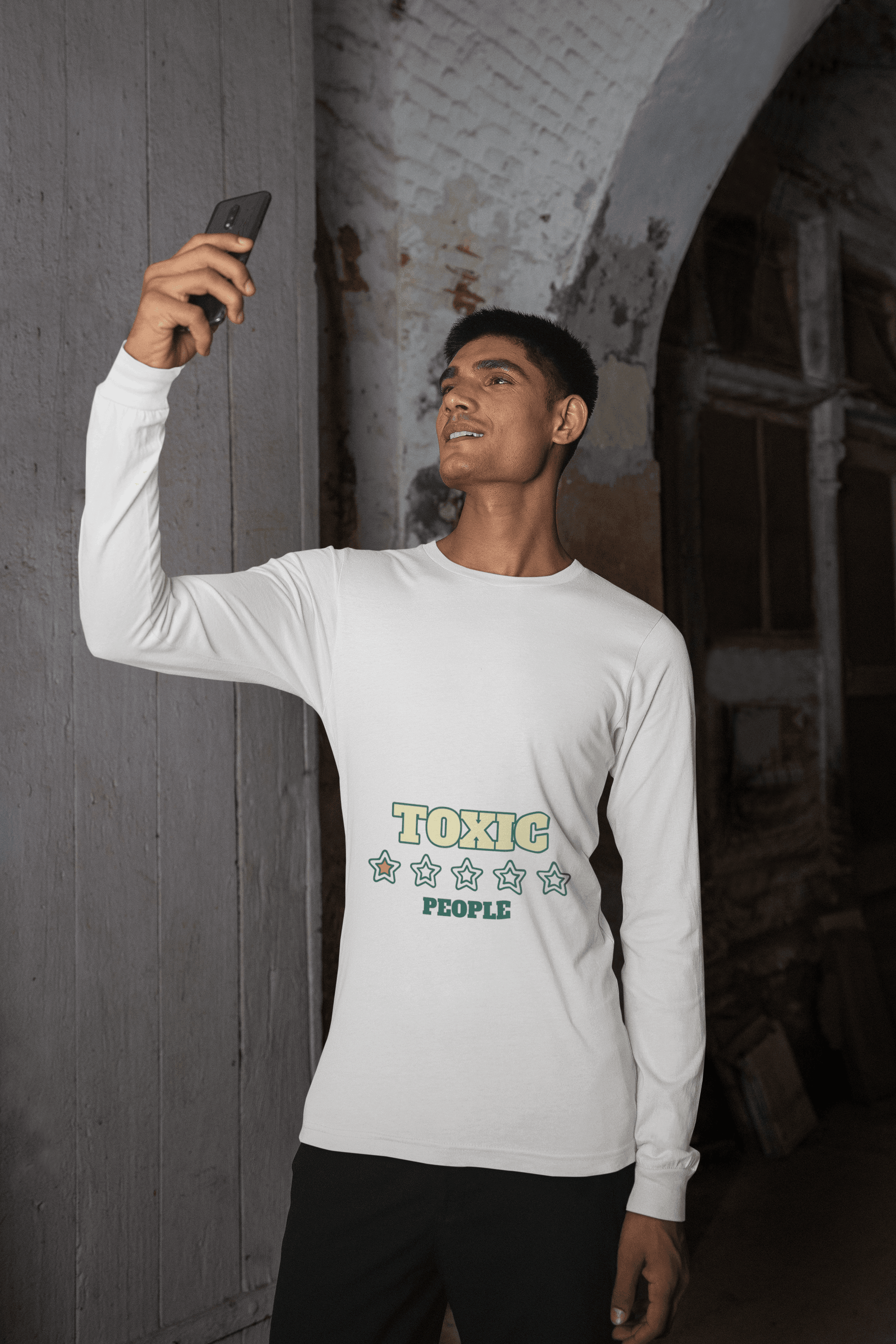 Toxic Male Round Neck Full Sleeve T-shirt - Lyssian