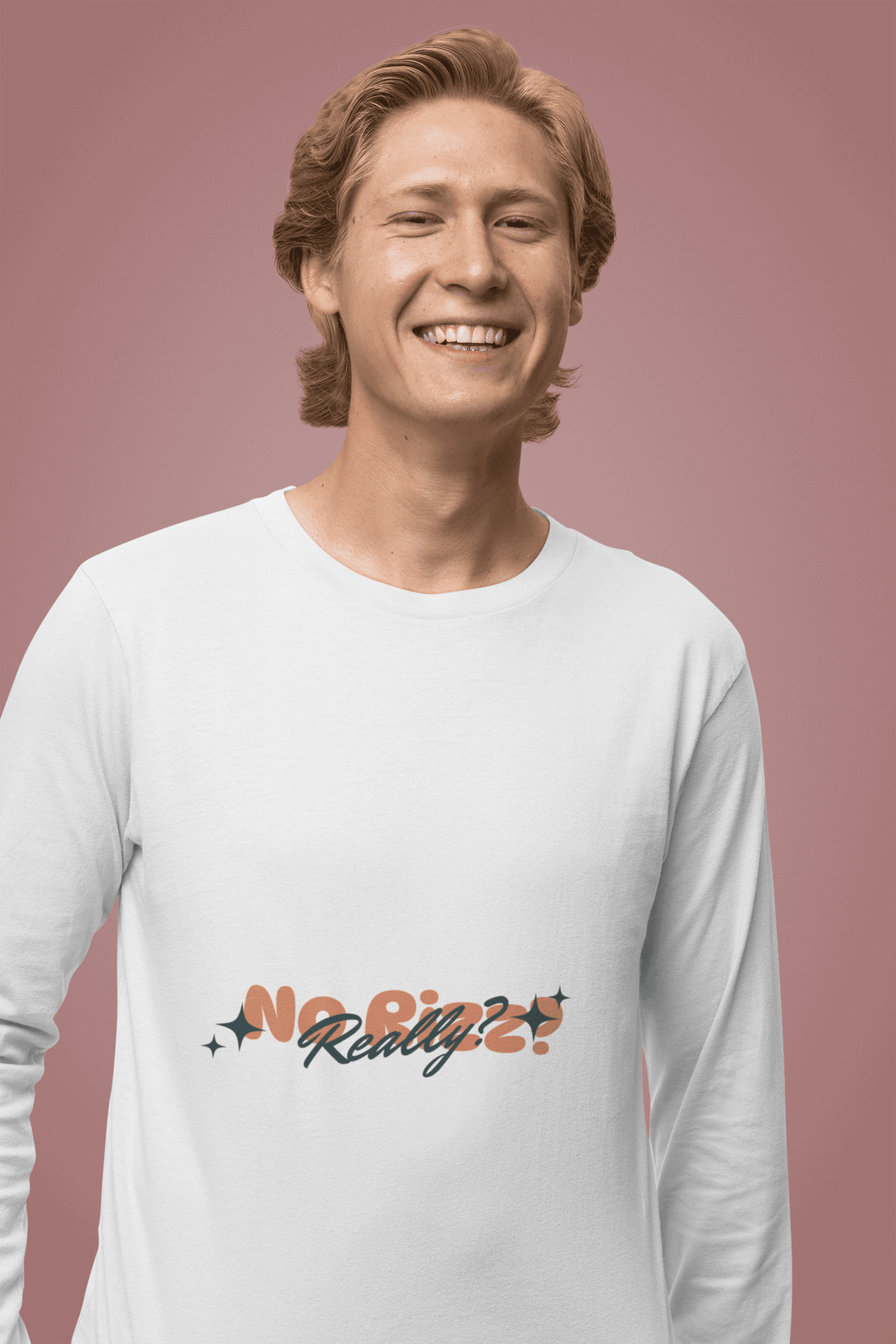 Rizz Free Men's Round Neck Full Sleeve T-shirt - Lyssian
