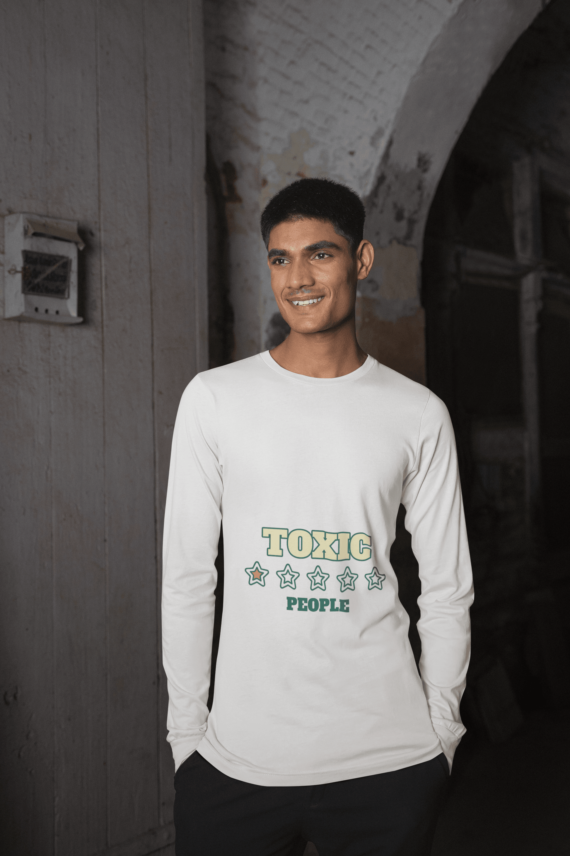 Toxic Male Round Neck Full Sleeve T-shirt - Lyssian