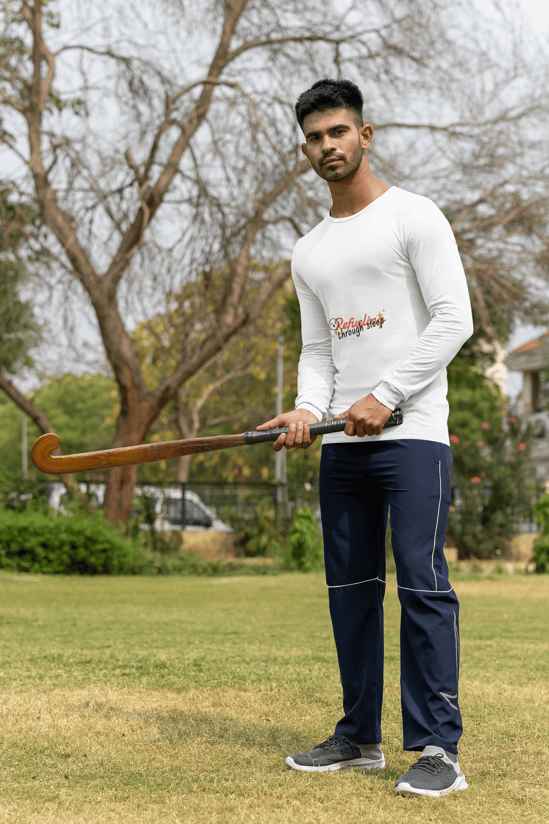 Refuelling Male Round Neck Full Sleeve T-shirt - Lyssian