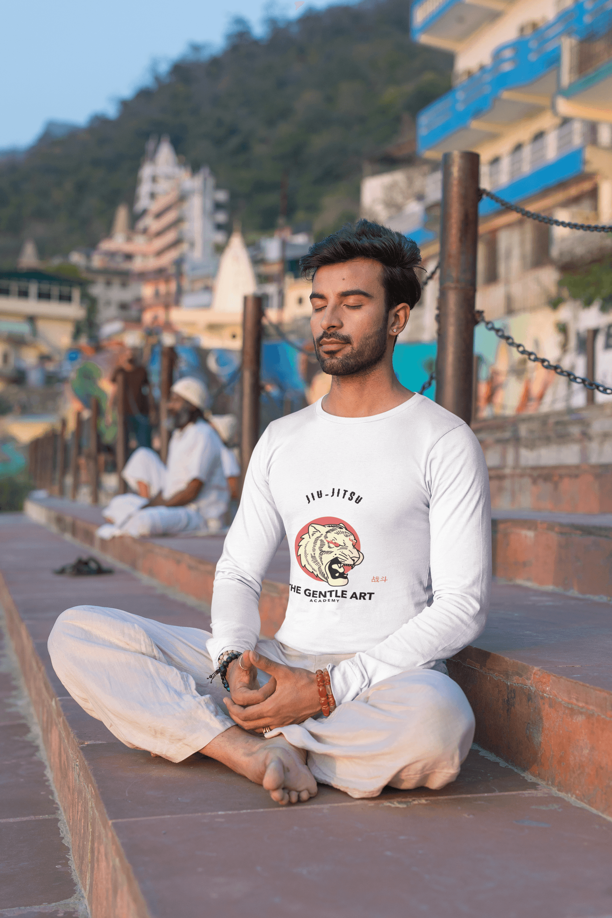 Jiu-Jitsu Male Round Neck Full Sleeve T-shirt - Lyssian