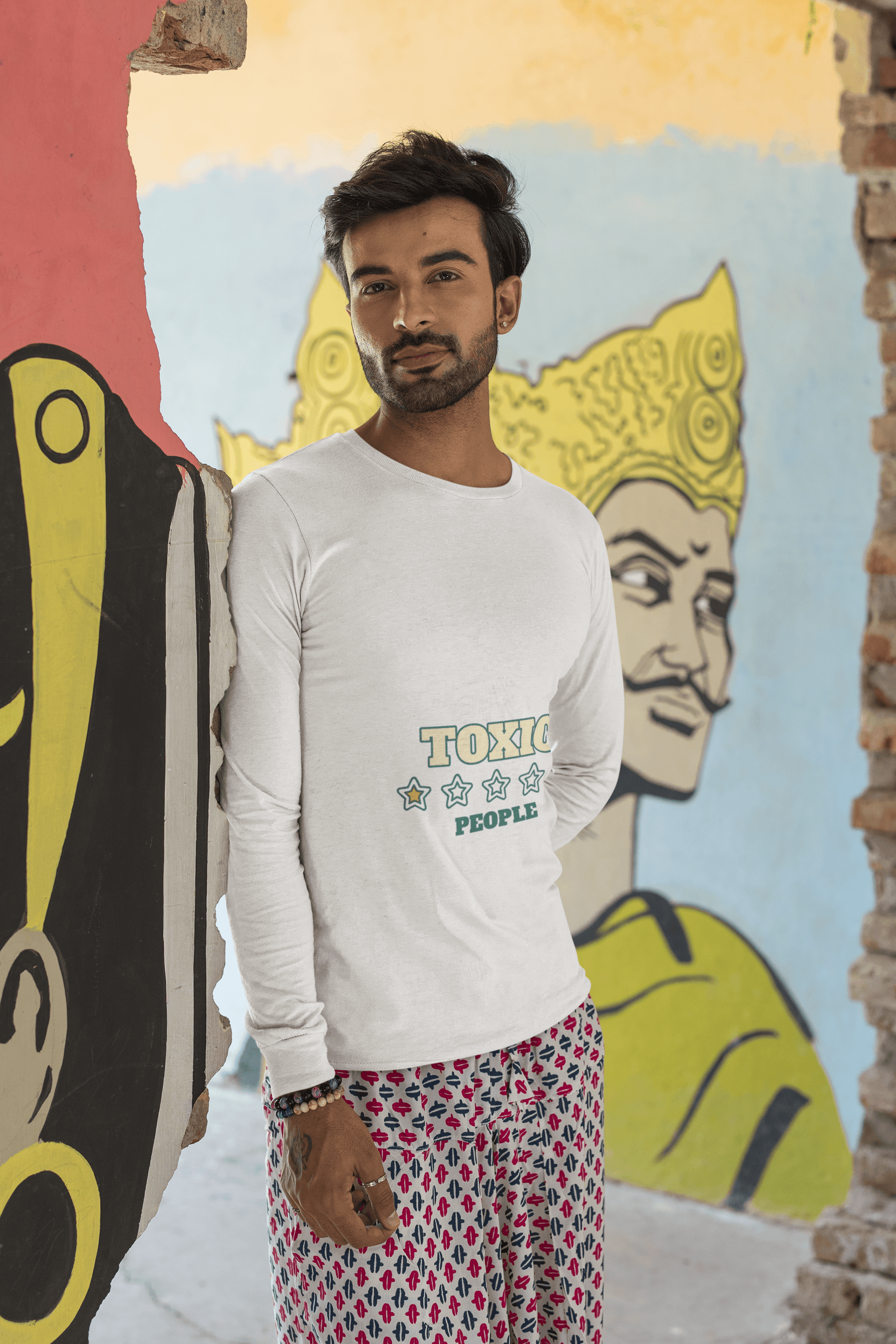 Toxic Male Round Neck Full Sleeve T-shirt - Lyssian