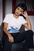 Delulu Roar Women's Round Neck Half Sleeve T-shirt - Lyssian