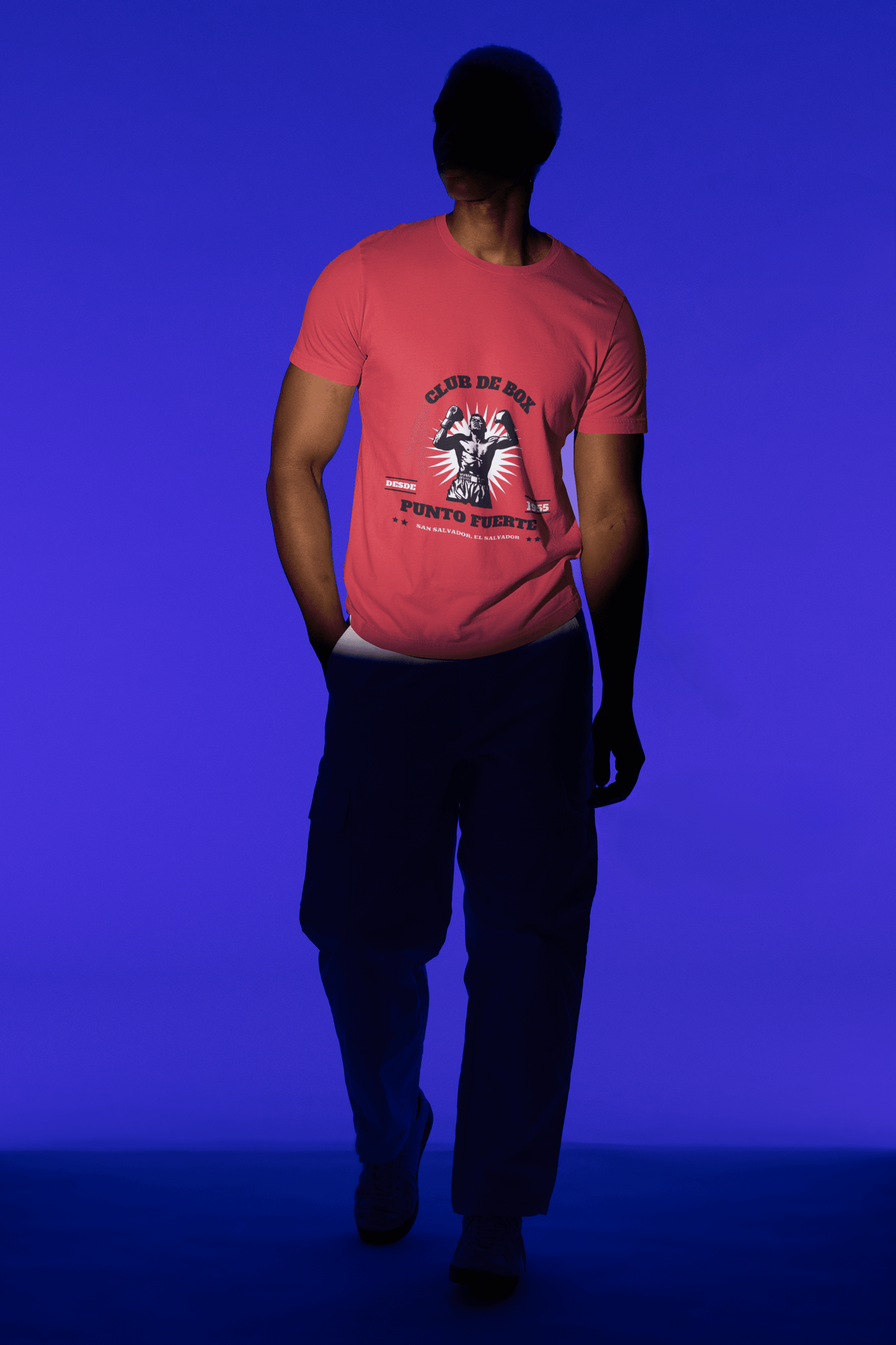 Club De Box Male Round Neck Half Sleeve T-shirt - Lyssian