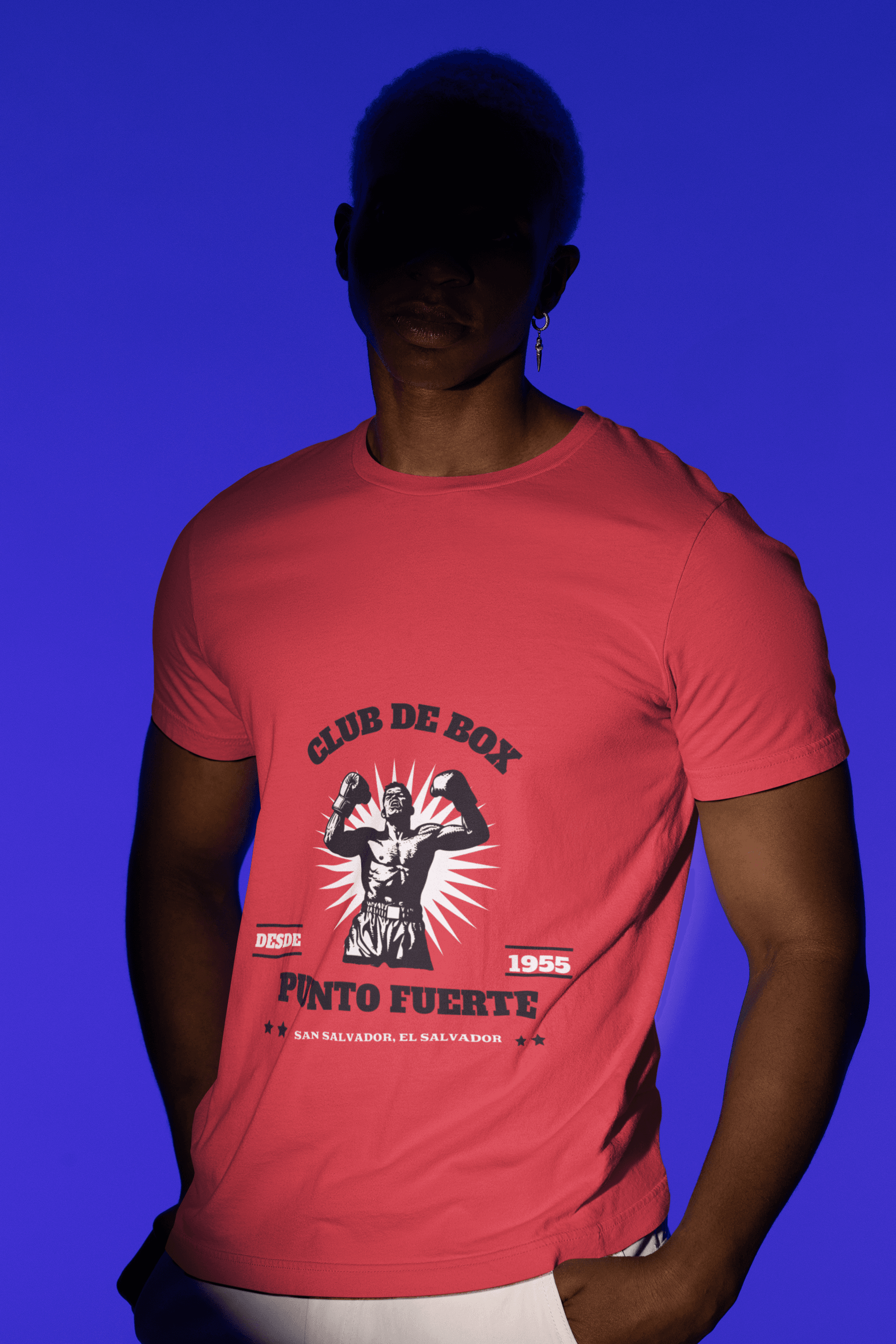 Club De Box Male Round Neck Half Sleeve T-shirt - Lyssian