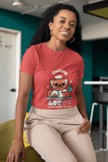 Cooking Women's Round Neck Half Sleeve T-shirt - Lyssian