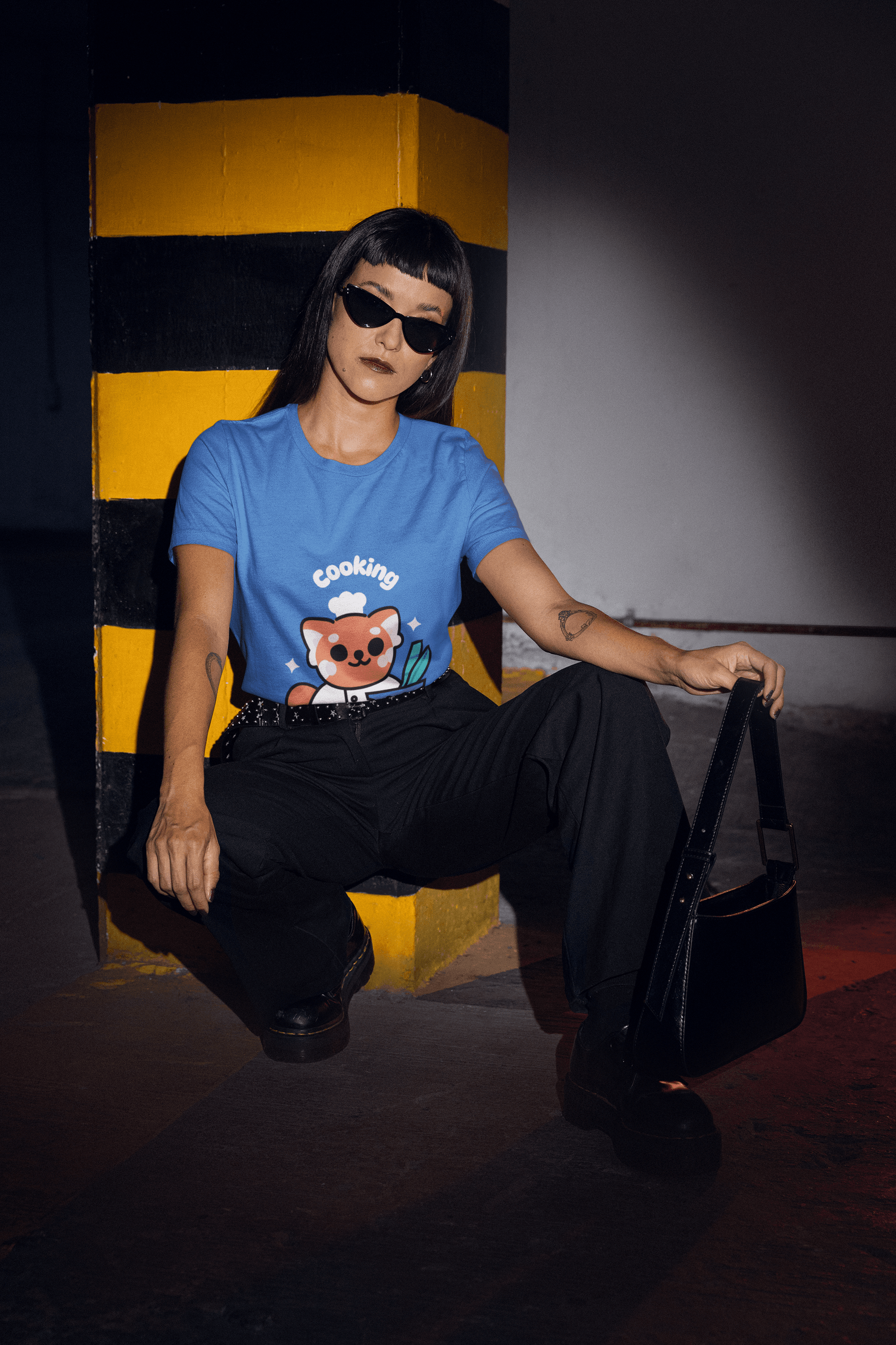 Cooking Women's Round Neck Half Sleeve T-shirt - Lyssian