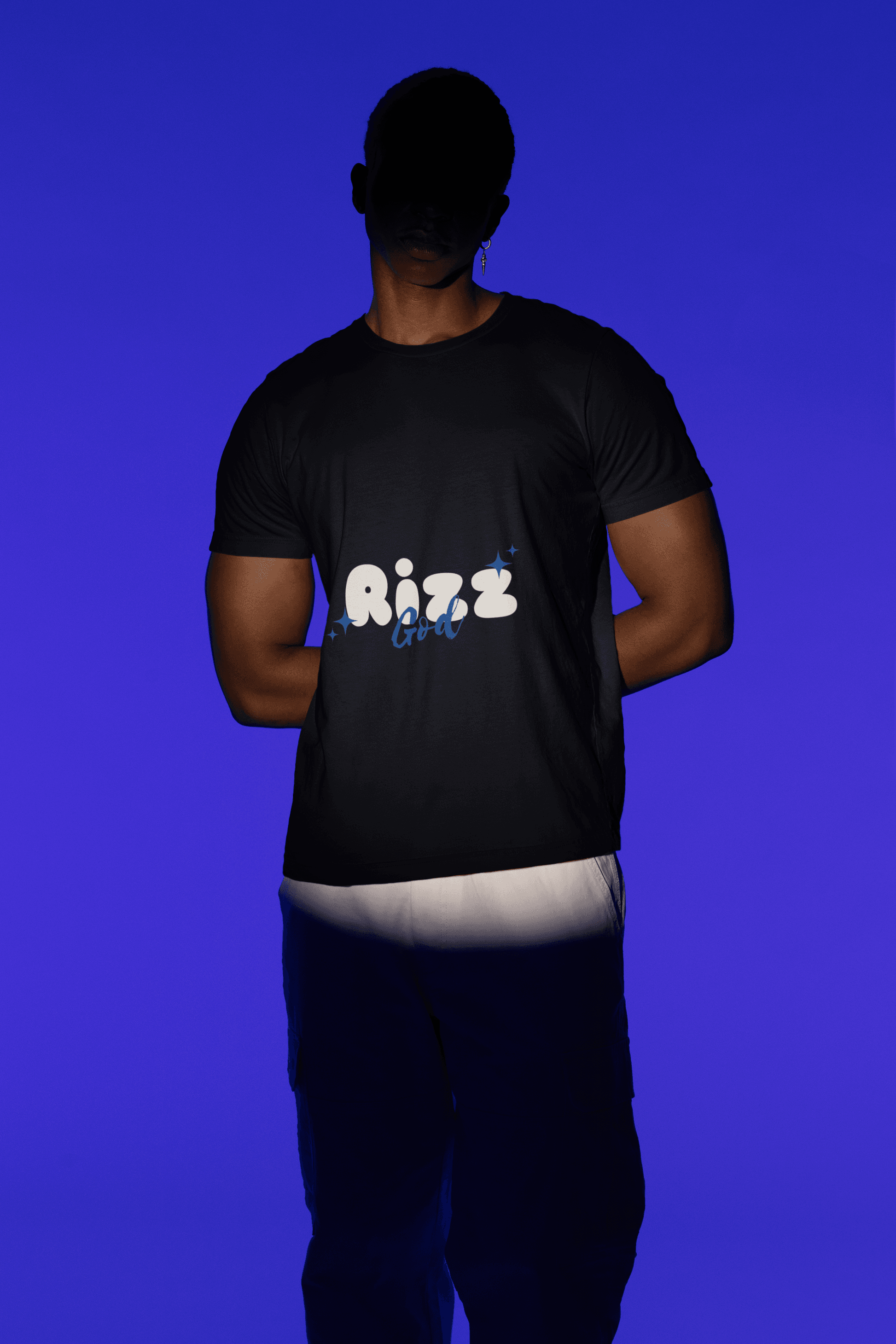 Rizz God Men's Round Neck Half Sleeve T-shirt - Lyssian