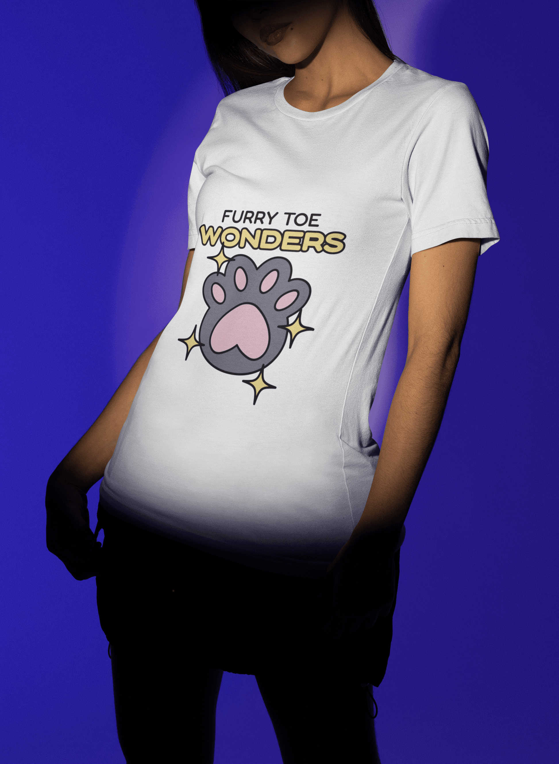 Pawster Women's Round Neck Half Sleeve T-shirt - Lyssian