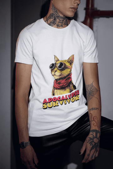 Apocalypse Survivor Male Round Neck Half Sleeve T-shirt - Lyssian