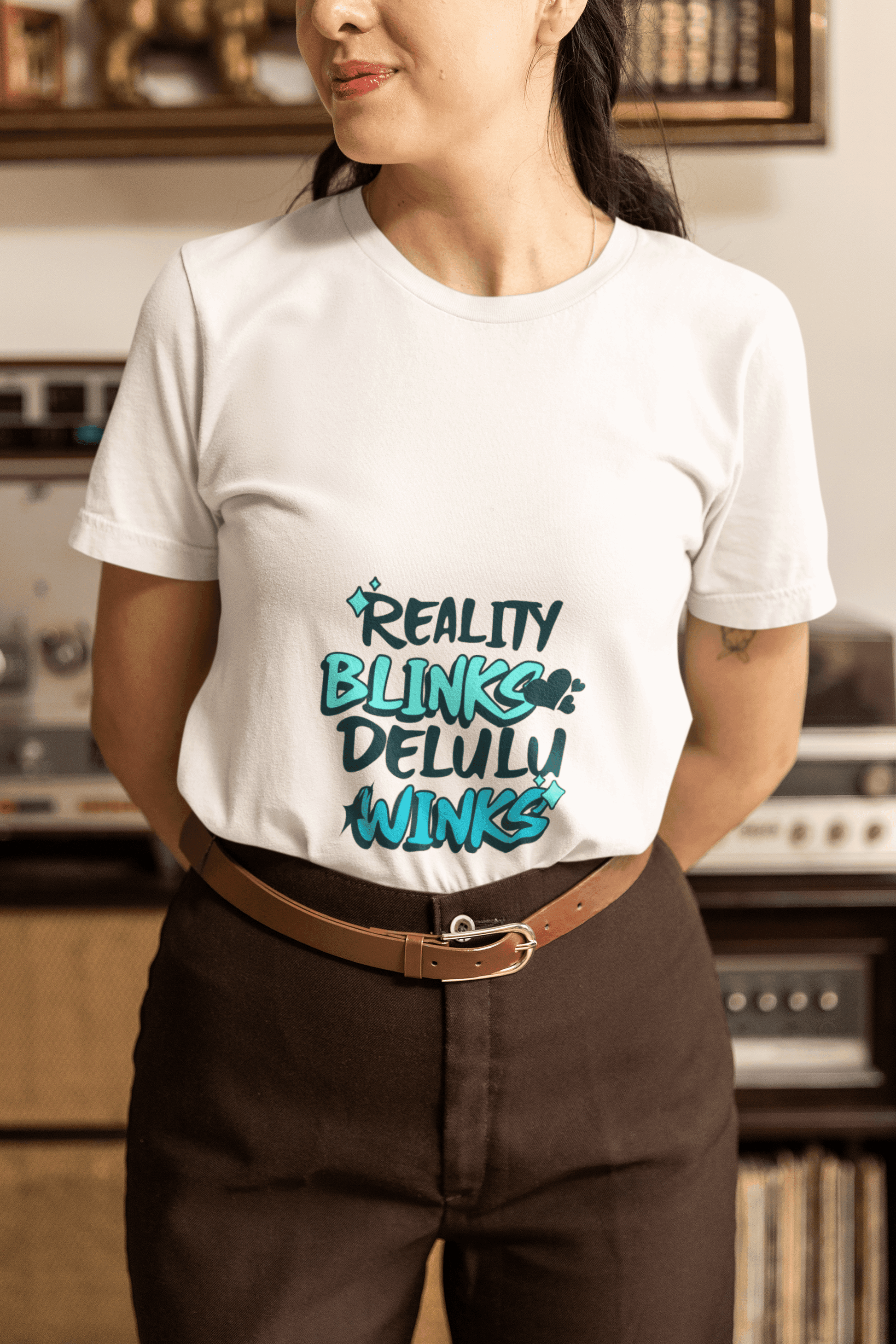 Blinks and Winks Women's Round Neck Half Sleeve T-shirt - Lyssian