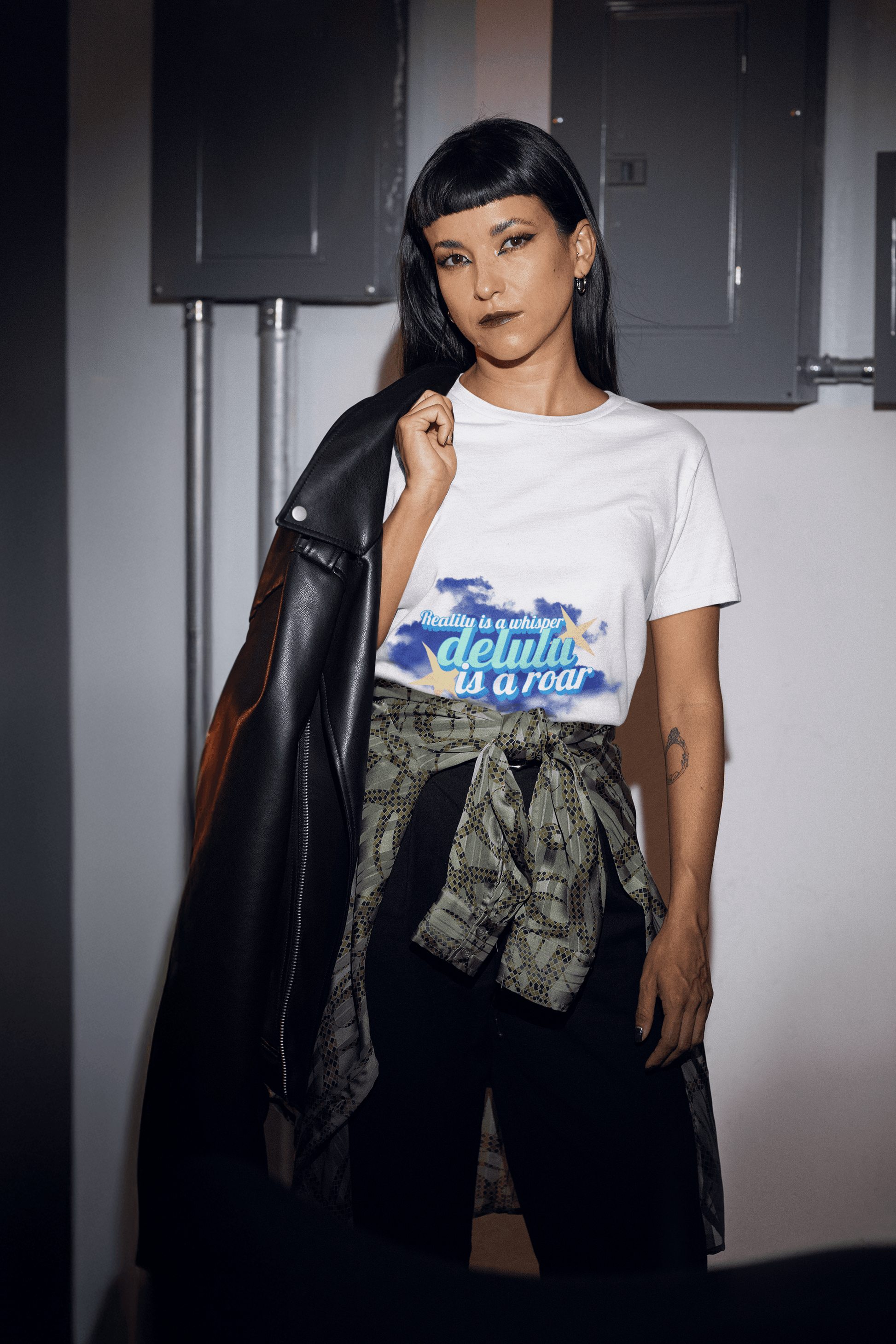 Delulu Roar Women's Round Neck Half Sleeve T-shirt - Lyssian