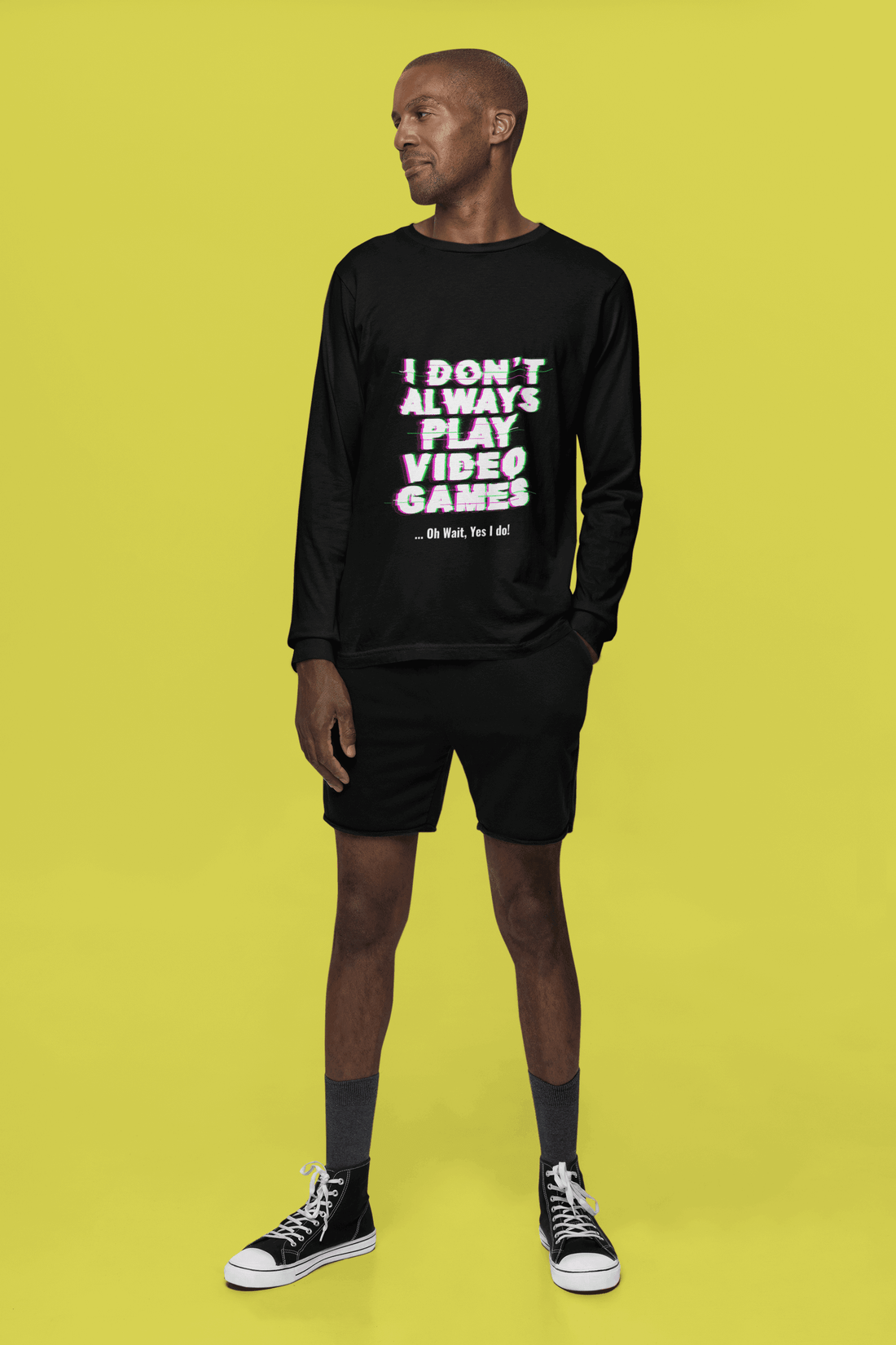 Video Game Male Round Neck Full Sleeve T-shirt - Lyssian