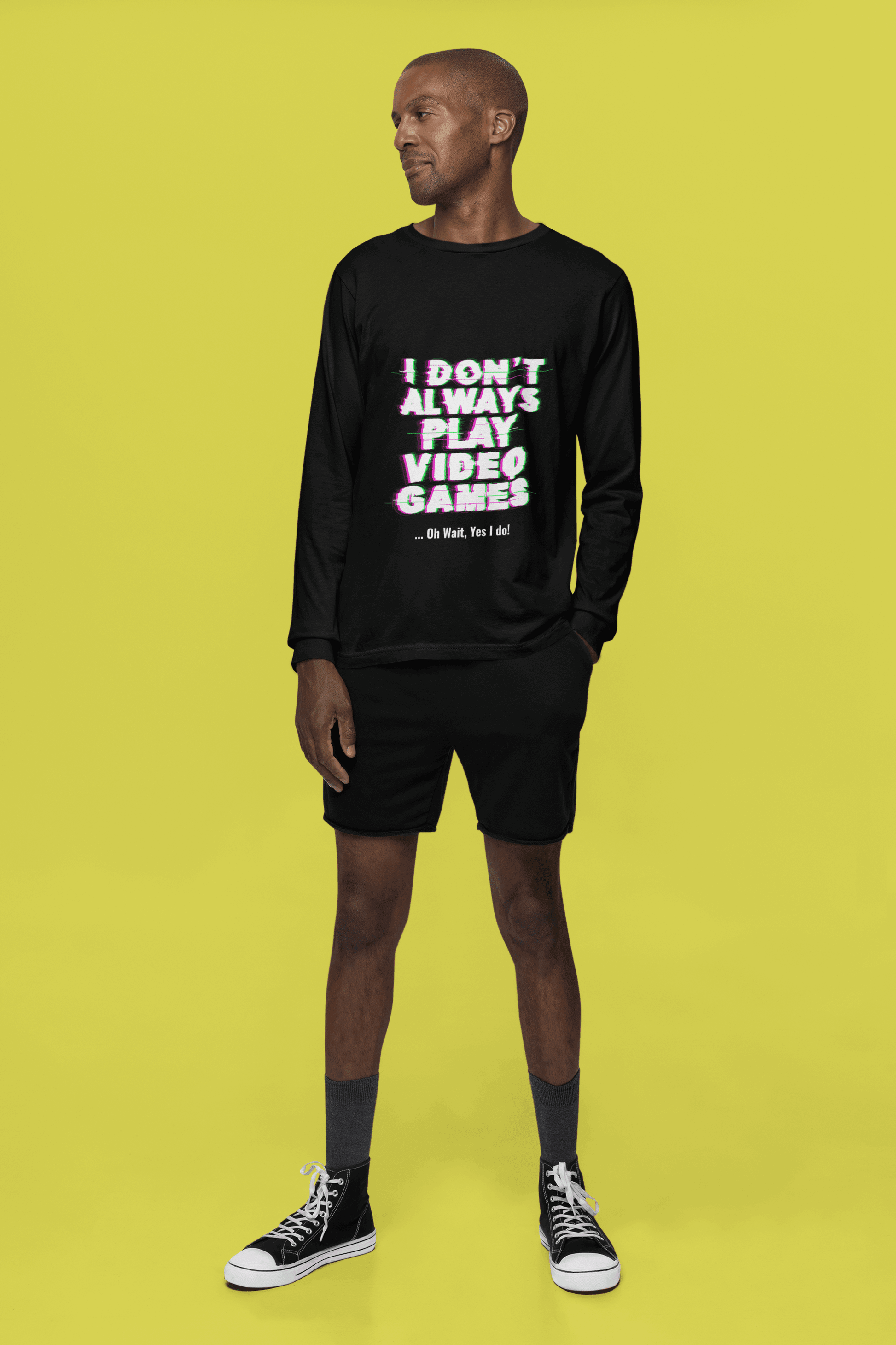 Video Game Male Round Neck Full Sleeve T-shirt - Lyssian