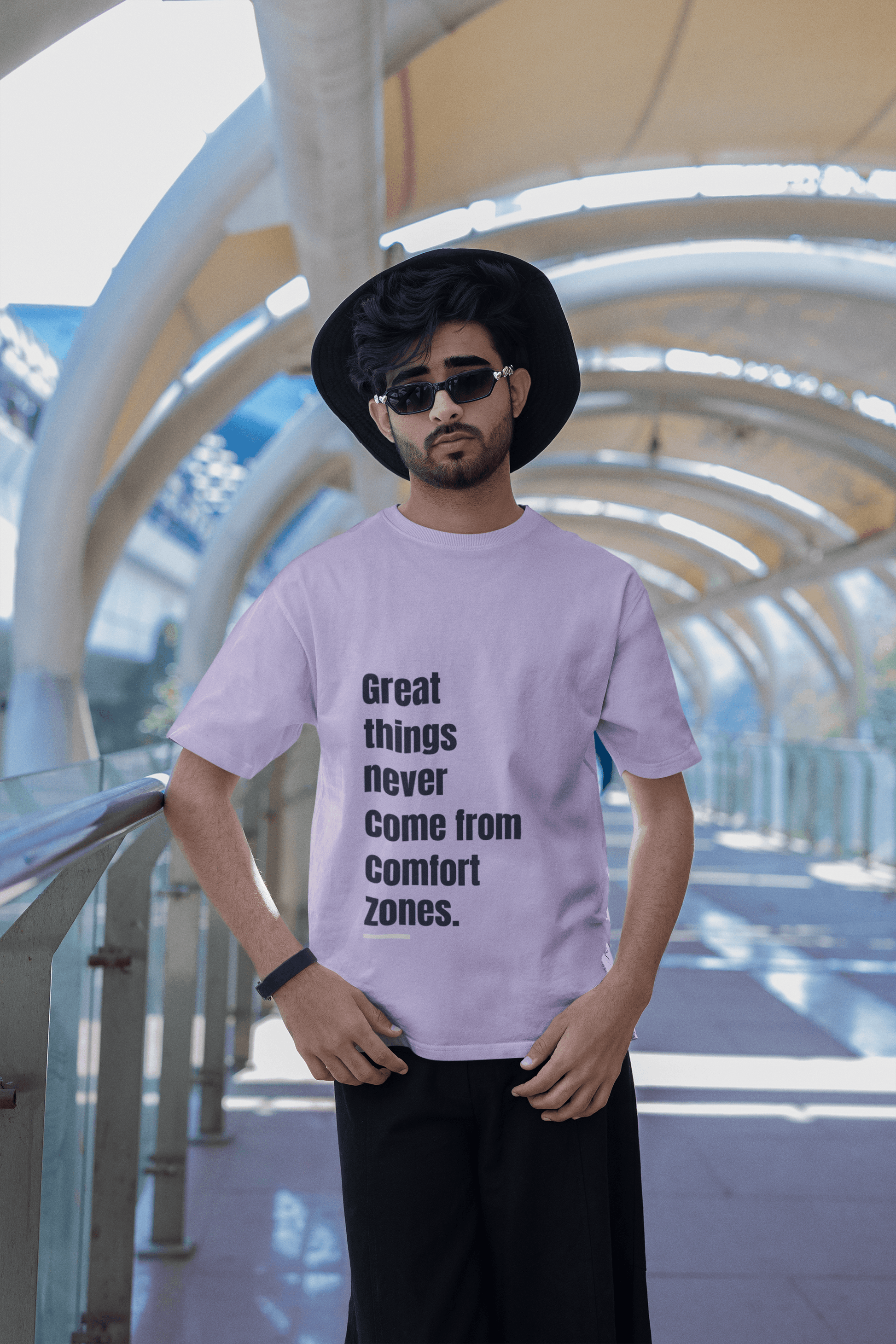 Comfort Zones Men's Oversized T-shirt - Lyssian