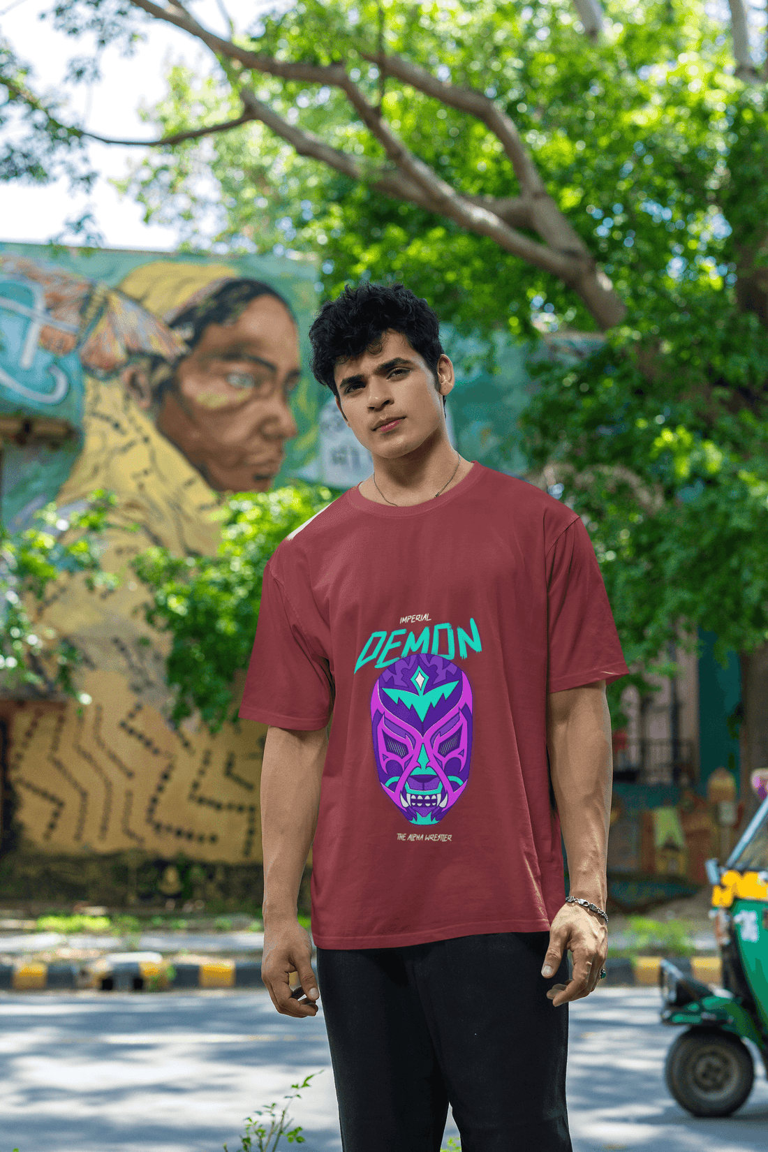 Demon Men's Oversized T-shirt - Lyssian