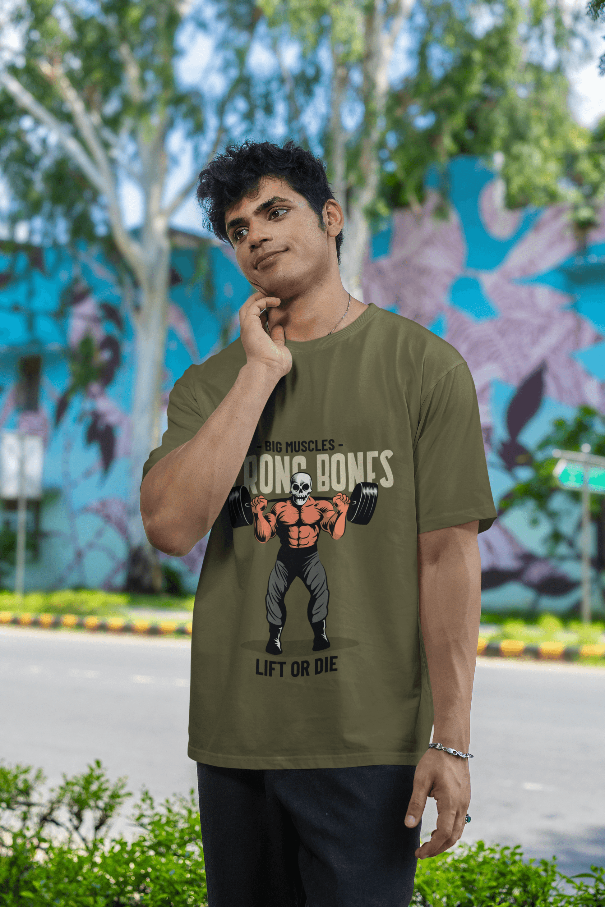 Bones Men's Oversized T-shirt - Lyssian