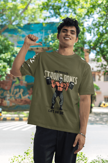 Bones Men's Oversized T-shirt - Lyssian