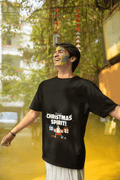 Christmas Spirit Men's Oversized T-shirt - Lyssian