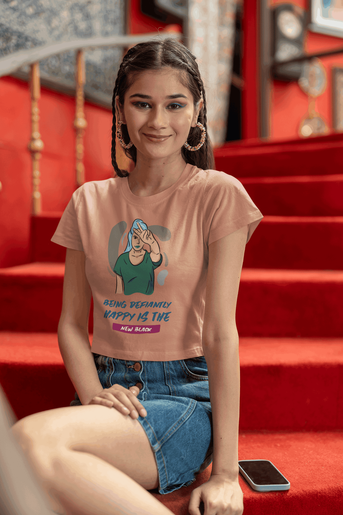 Being Positive Women's Crop Top - Lyssian