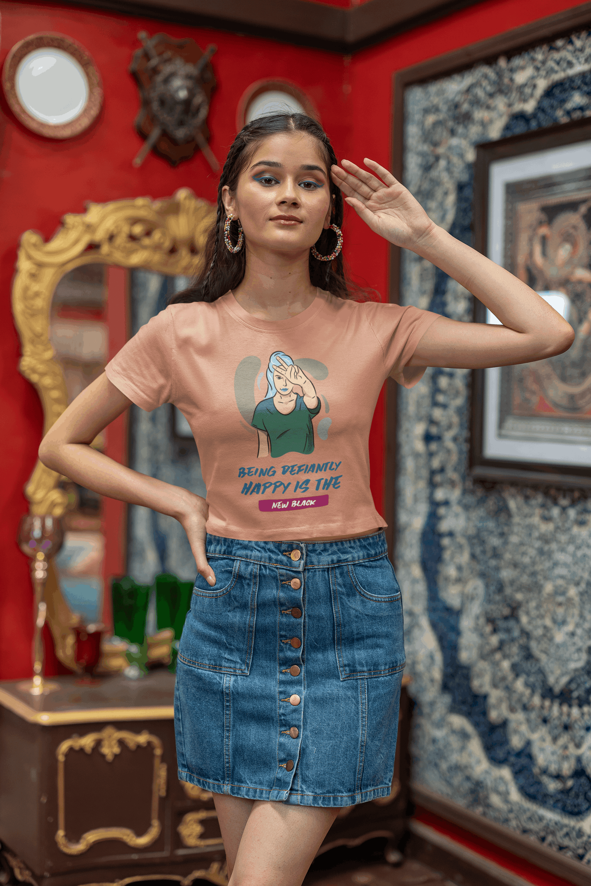 Being Positive Women's Crop Top - Lyssian
